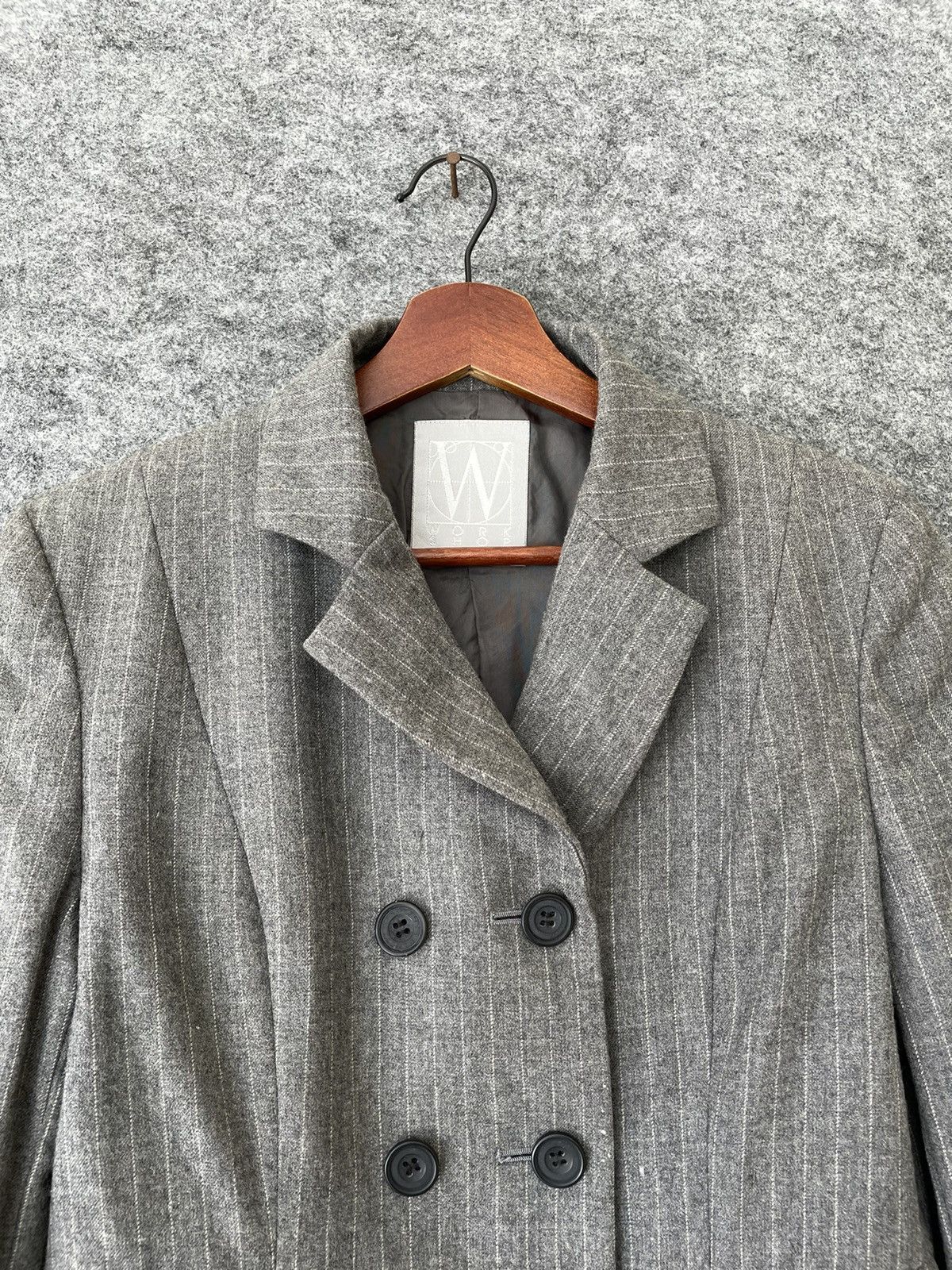 Yohji Yamamoto DISSTRESSED WXYZ WORKSHOP BY YOHJI YAMAMOTO BLAZER JACKET Size S / US 4 / IT 40 - 2 Thumbnail