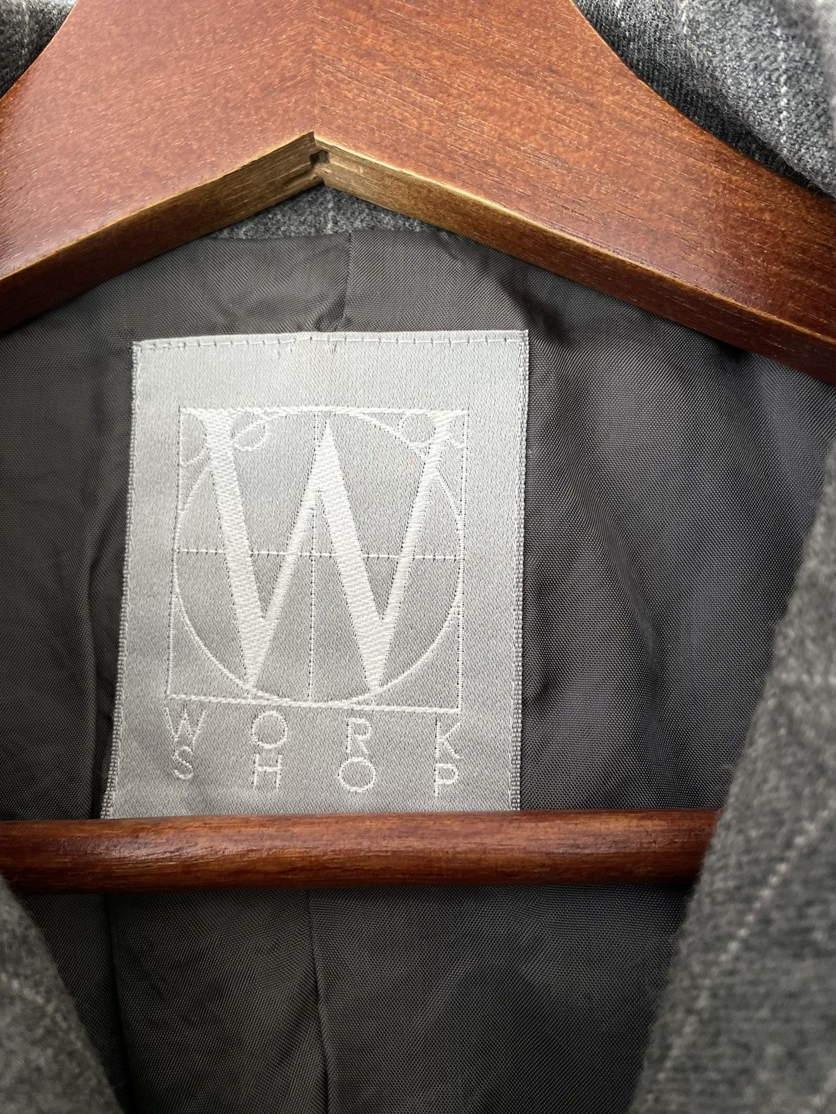 Yohji Yamamoto DISSTRESSED WXYZ WORKSHOP BY YOHJI YAMAMOTO BLAZER JACKET Size S / US 4 / IT 40 - 6 Thumbnail