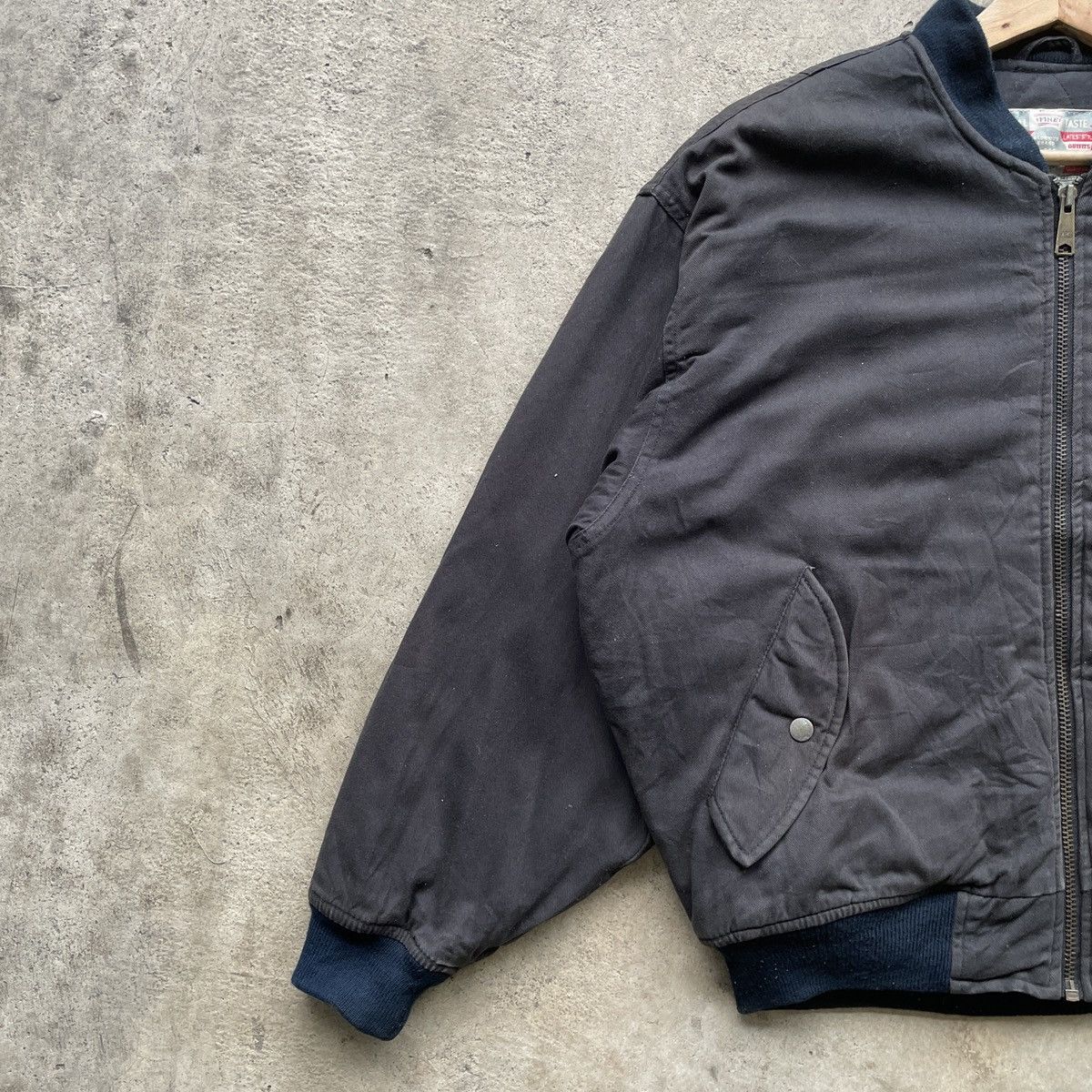 Japanese Brand RARE💥 Vintage Japanese Black Bomber Jacket Big Logo Size XL Size US XL / EU 56 / 4 - 4 Thumbnail