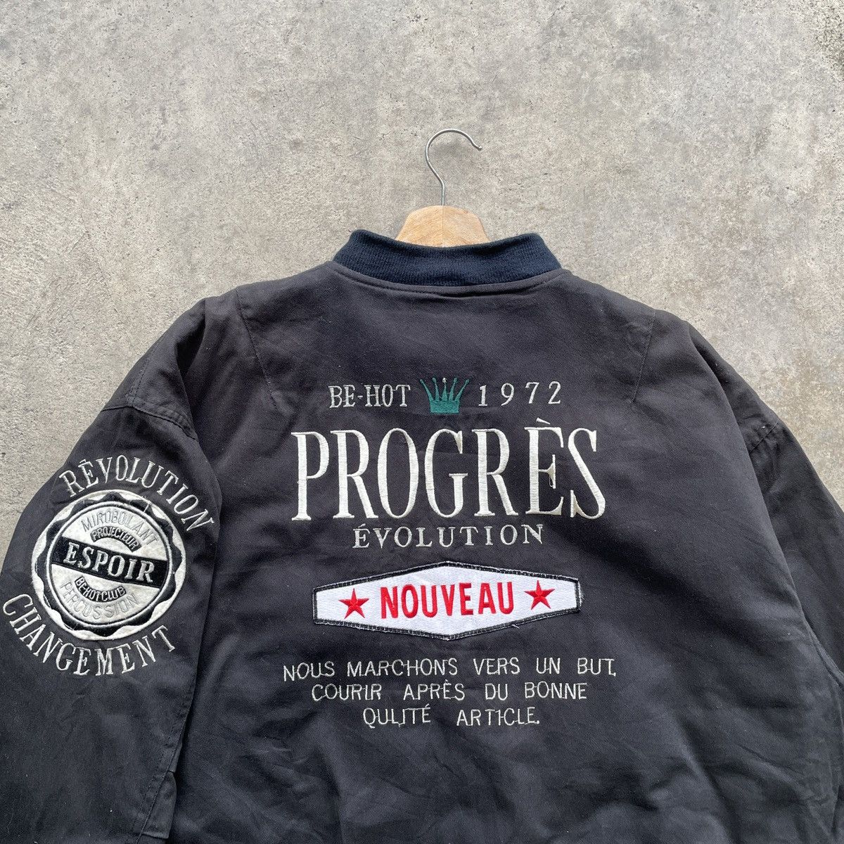 Japanese Brand RARE💥 Vintage Japanese Black Bomber Jacket Big Logo Size XL Size US XL / EU 56 / 4 - 10 Thumbnail