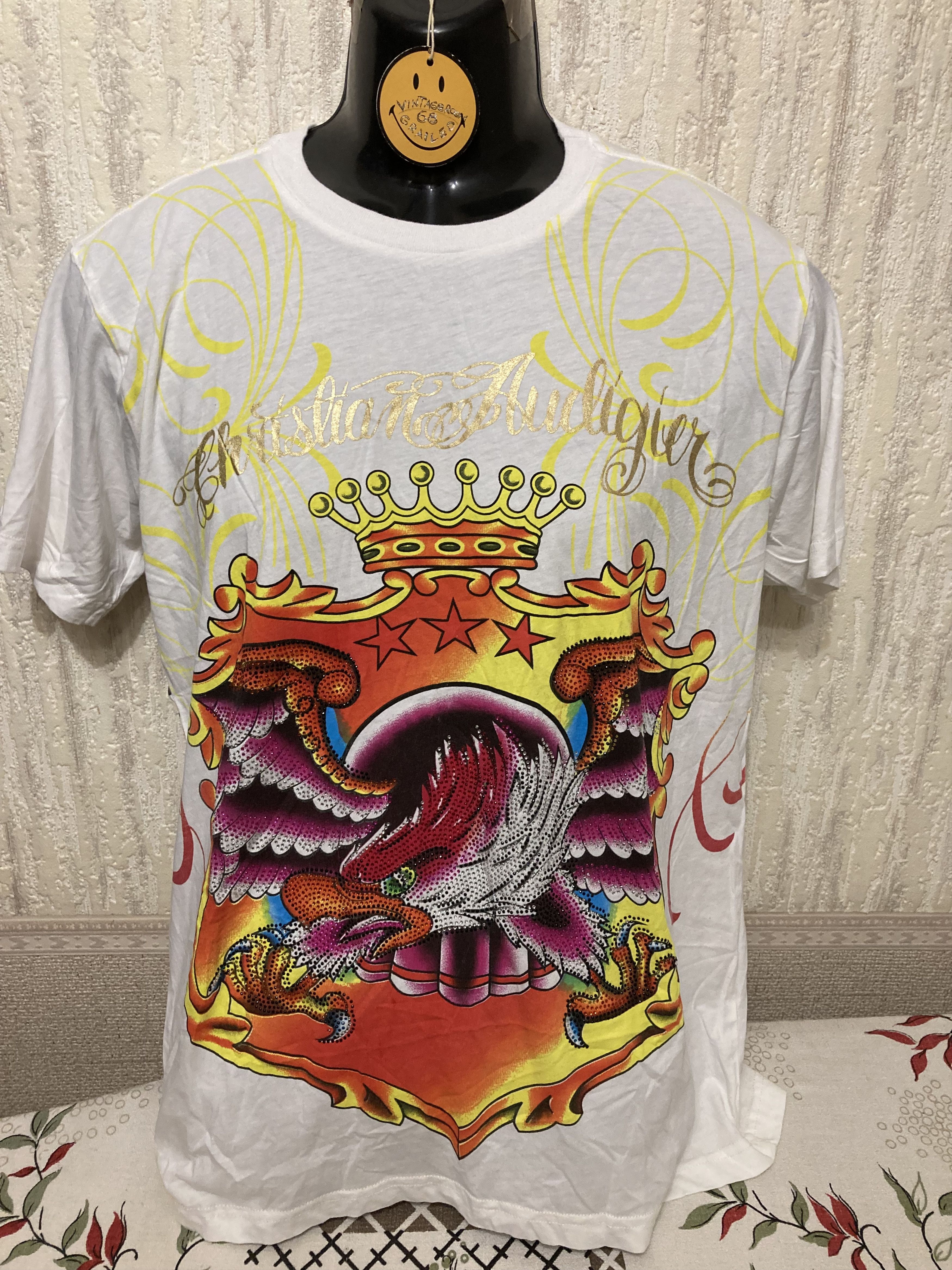 Christian Audigier Ed Hardy by Christian Audigier Eagle&Skull T Shirt Size US S / EU 44-46 / 1 - 1 Thumbnail