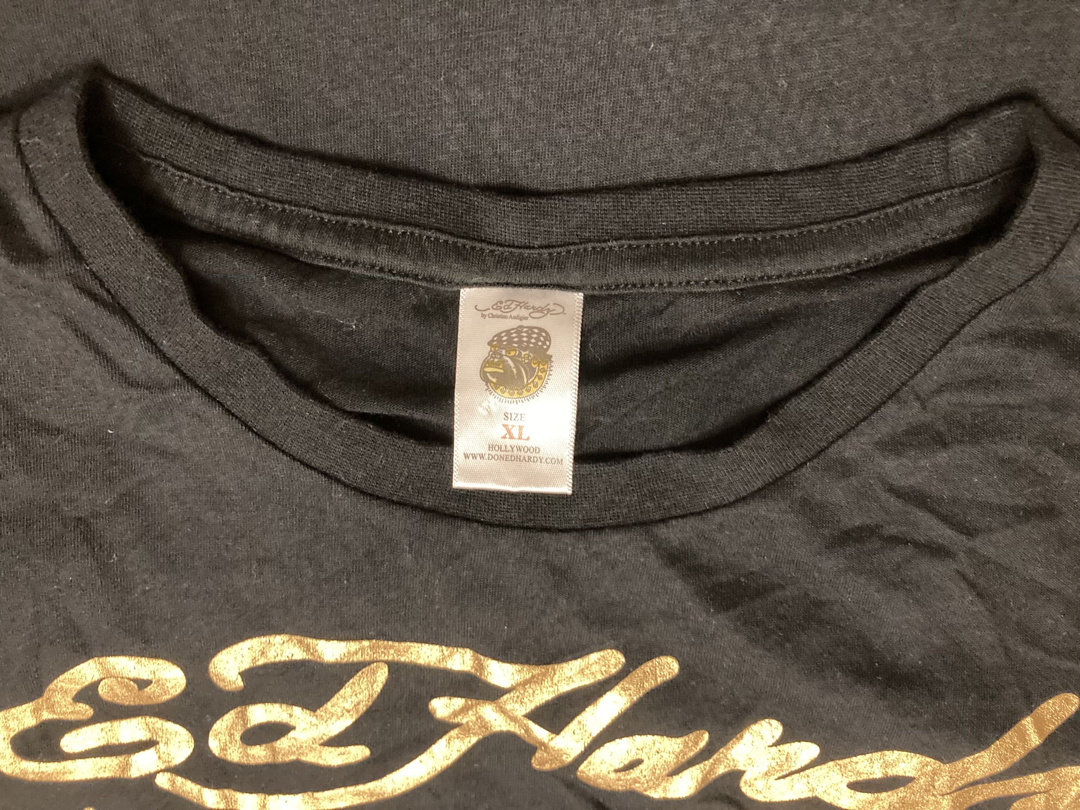 Christian Audigier Ed Hardy by Christian Audigier Skull Rhinestones T Shirt Size US M / EU 48-50 / 2 - 3 Thumbnail