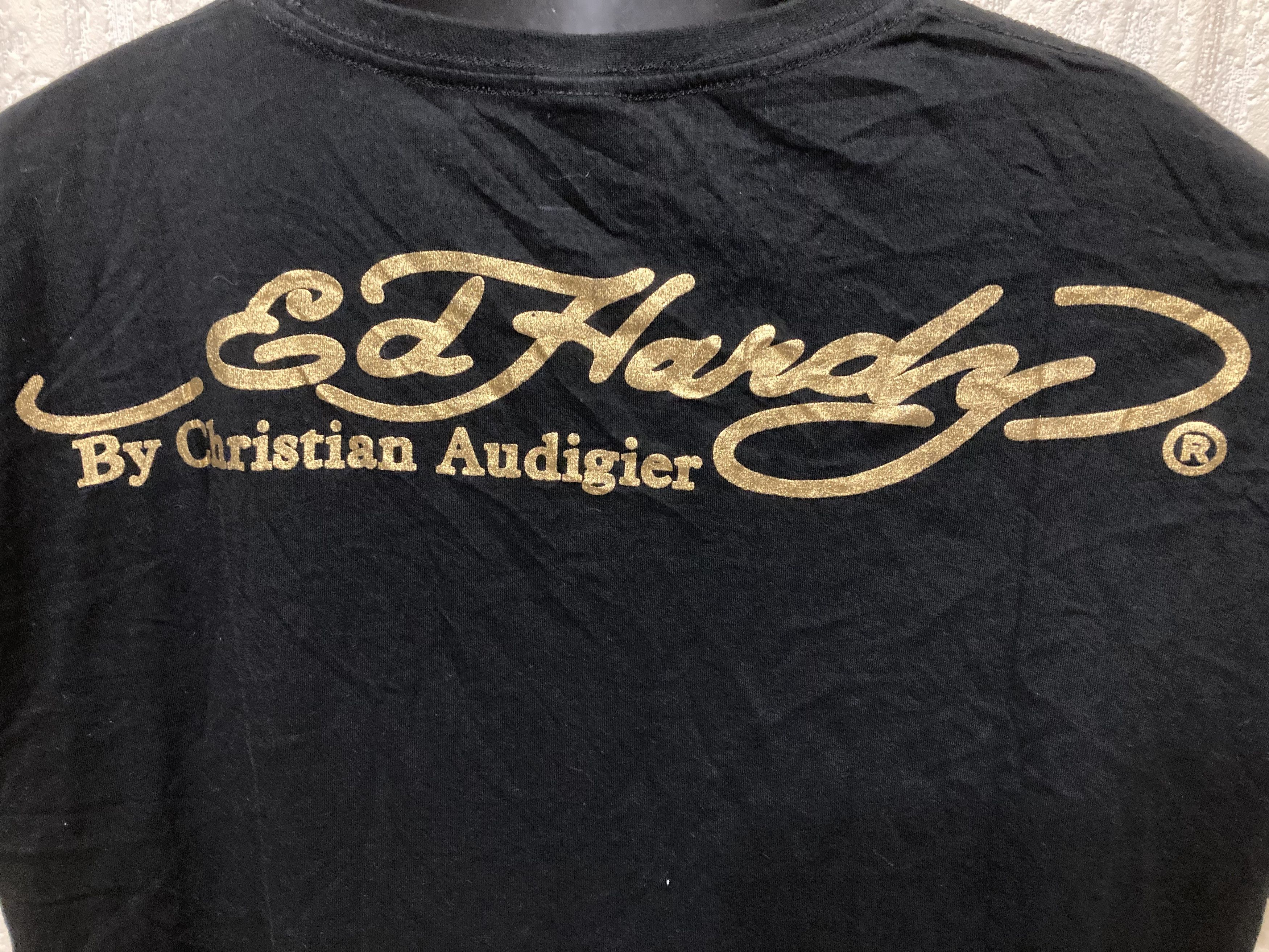 Christian Audigier Ed Hardy by Christian Audigier Skull Rhinestones T Shirt Size US M / EU 48-50 / 2 - 5 Thumbnail