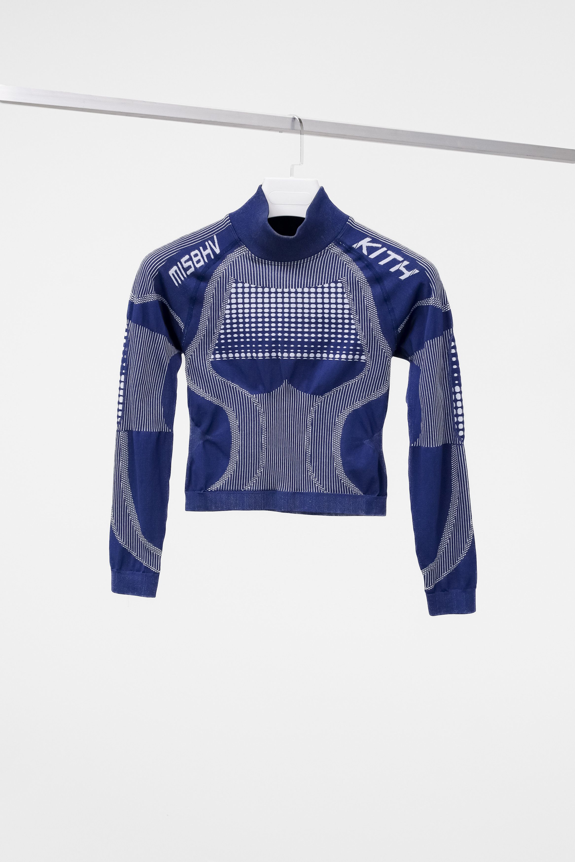 Kith Kith x MISBHV Blue Active Long Sleeve Crop Top Grailed