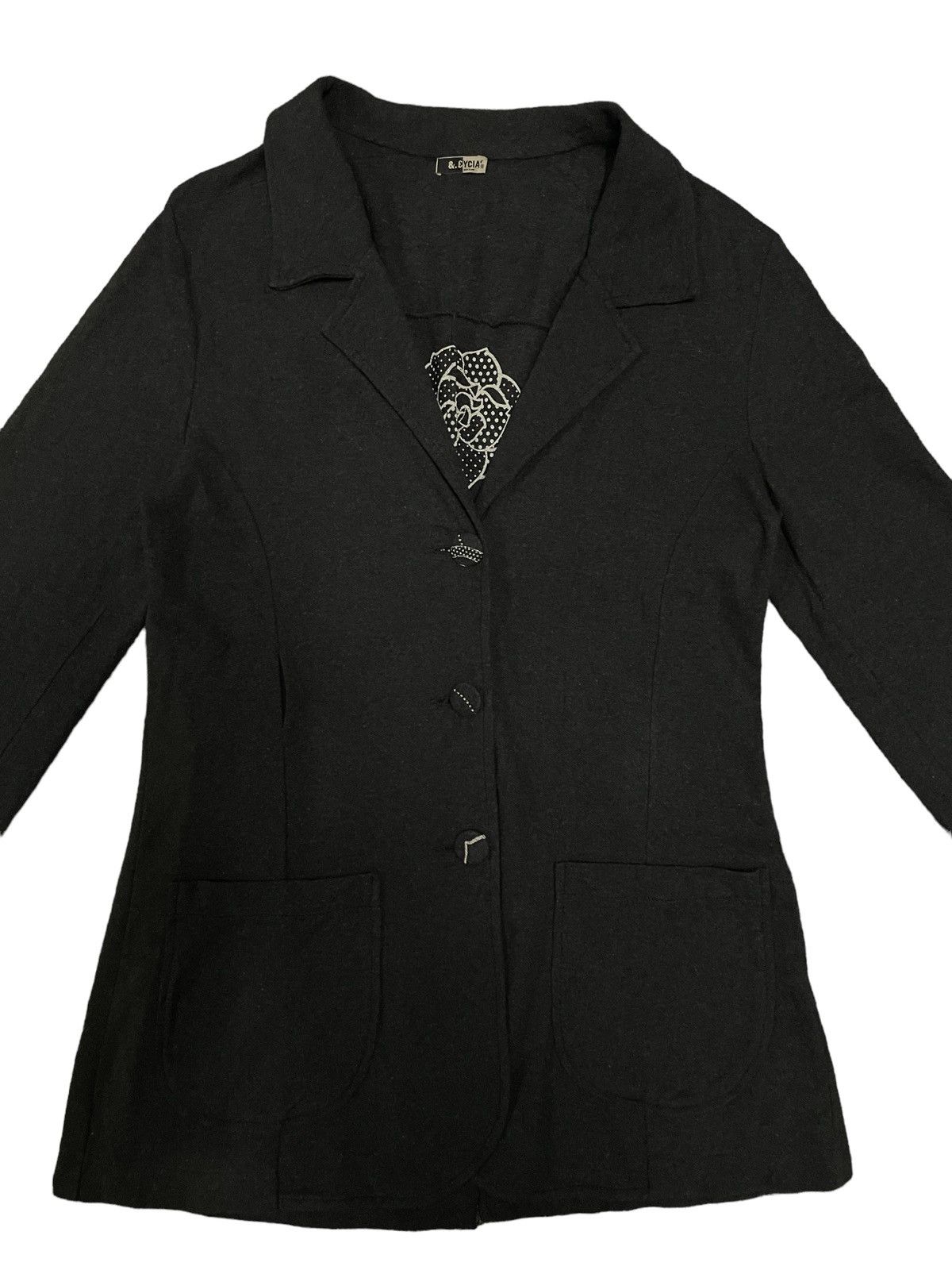 Japanese Brand Vintage 90s Italian Designer &.£YCIA Milano Style Jacket Size S / US 4 / IT 40 - 3 Thumbnail