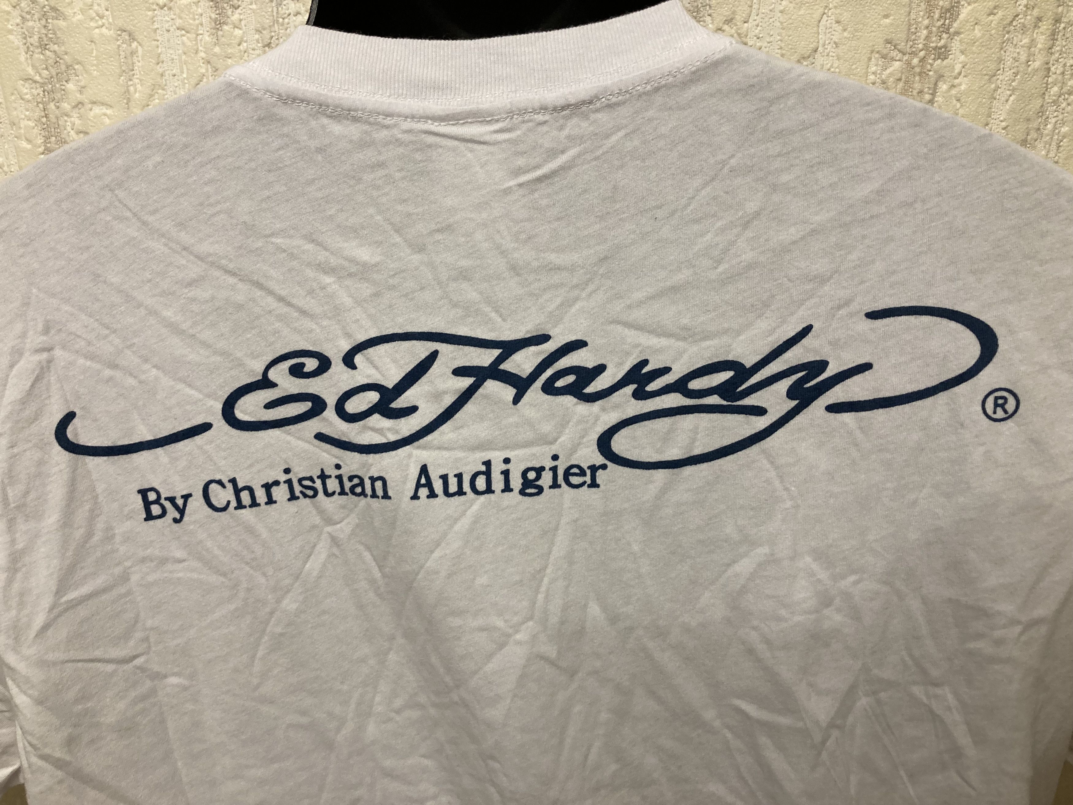 Christian Audigier Ed Hardy by Christian Audigier Skull Rhinestones T Shirt Size US M / EU 48-50 / 2 - 4 Thumbnail