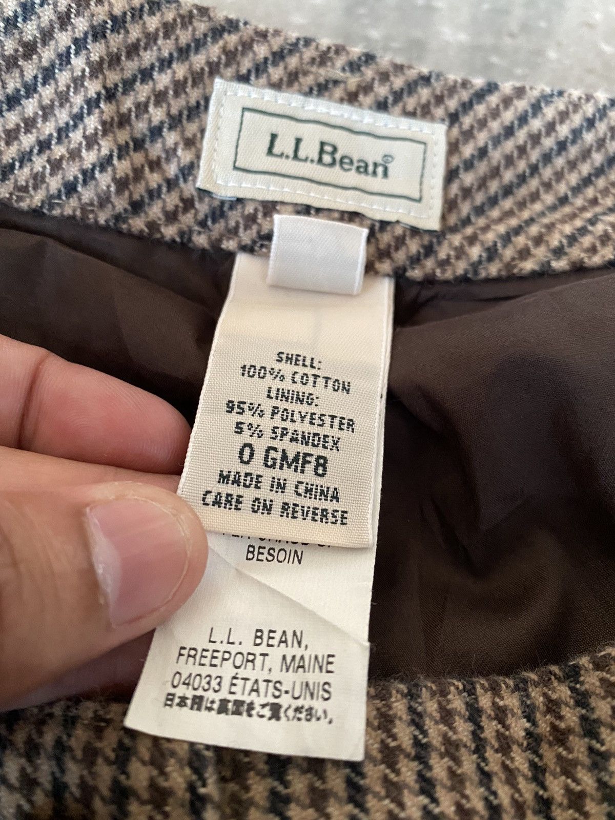 L.L. Bean × Vintage Vintage LL Bean Checkered Tartan Pants Size US 32 / EU 48 - 3 Thumbnail