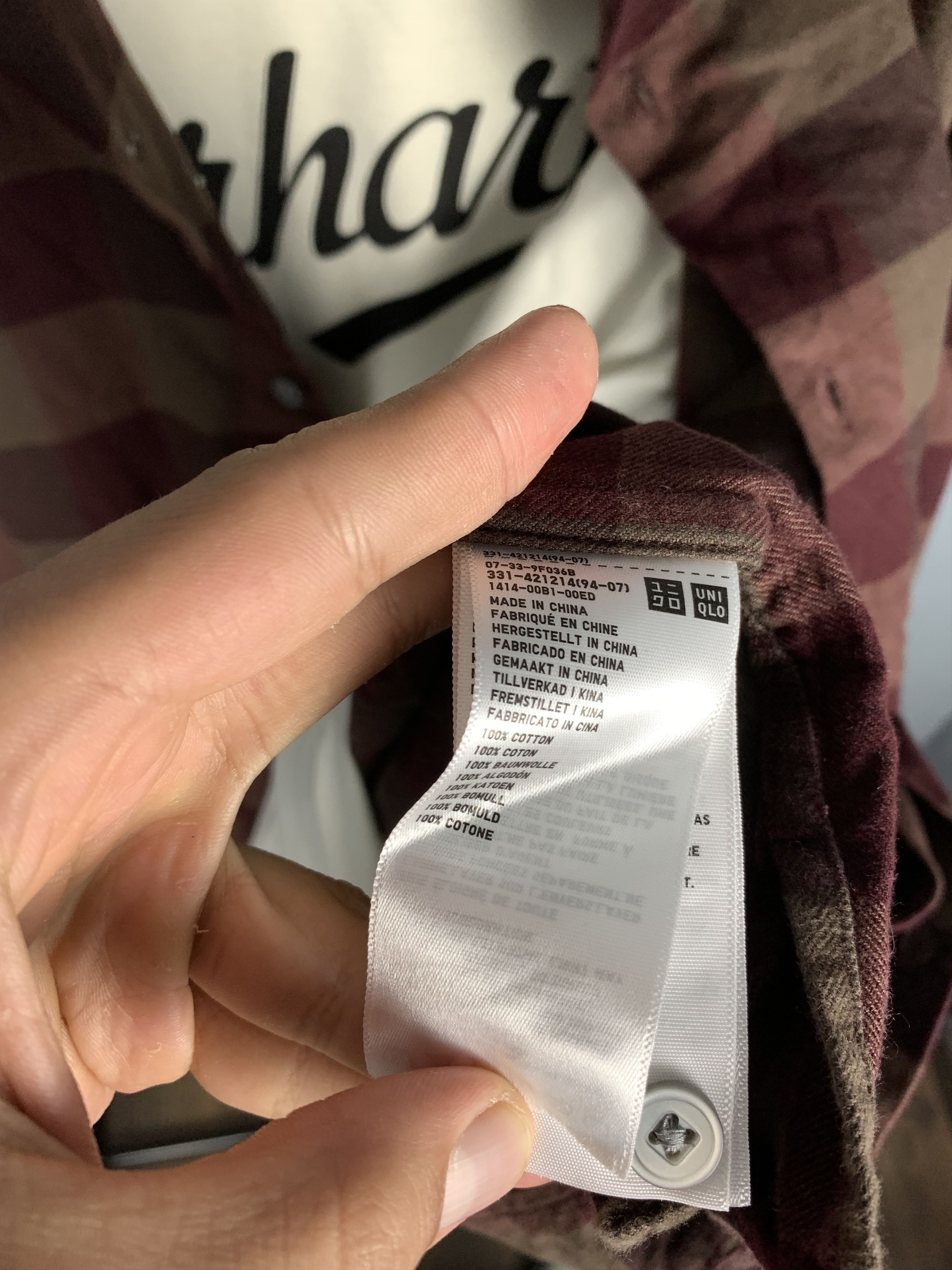 Flannel × Uniqlo × Vintage Uniqlo Mens Flannel Plaid Shirt Travis style Size US M / EU 48-50 / 2 - 7 Thumbnail