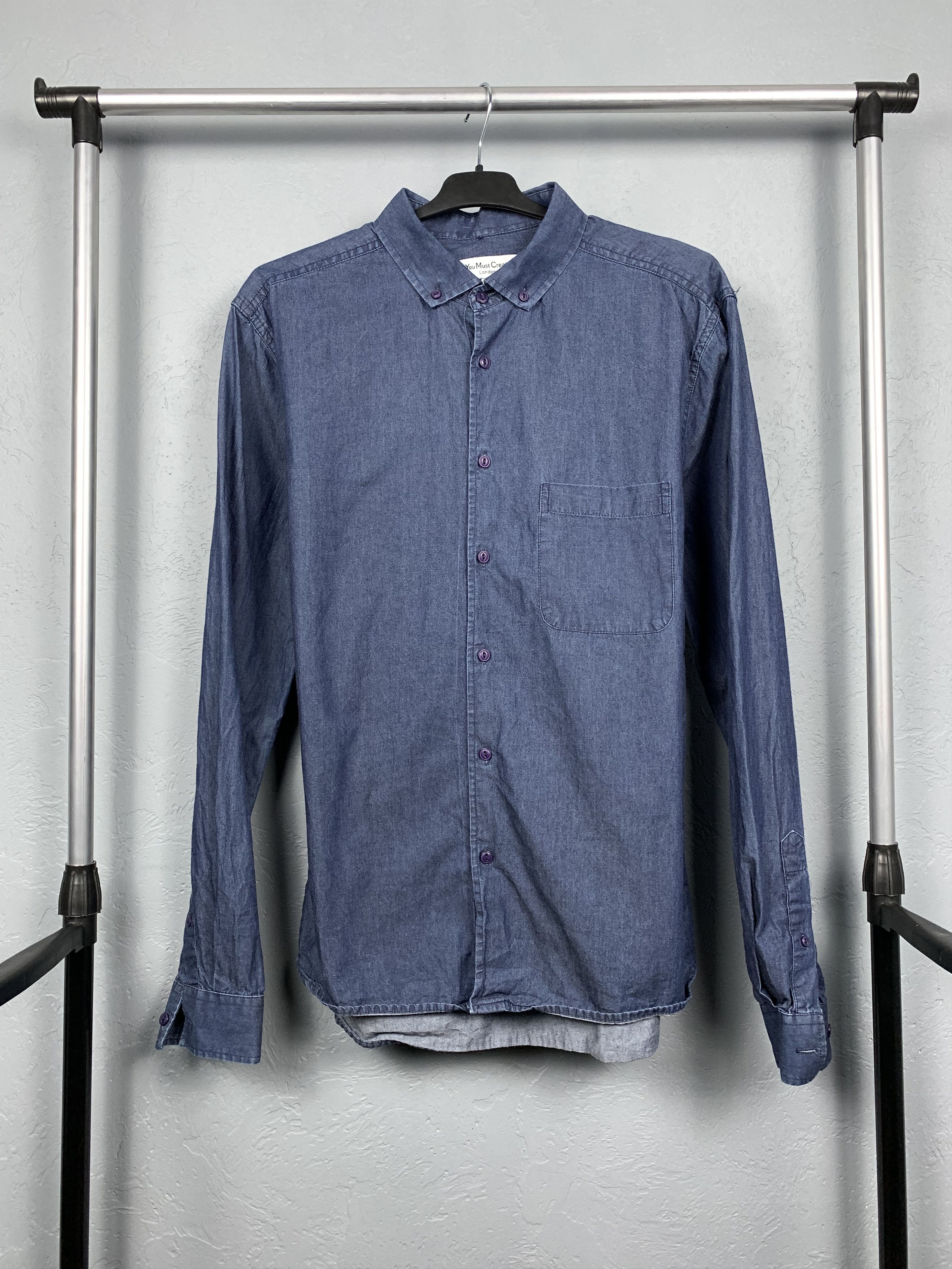YMC You Must Create YMS Mens Denim Shirt Size US M / EU 48-50 / 2 - 1 Thumbnail