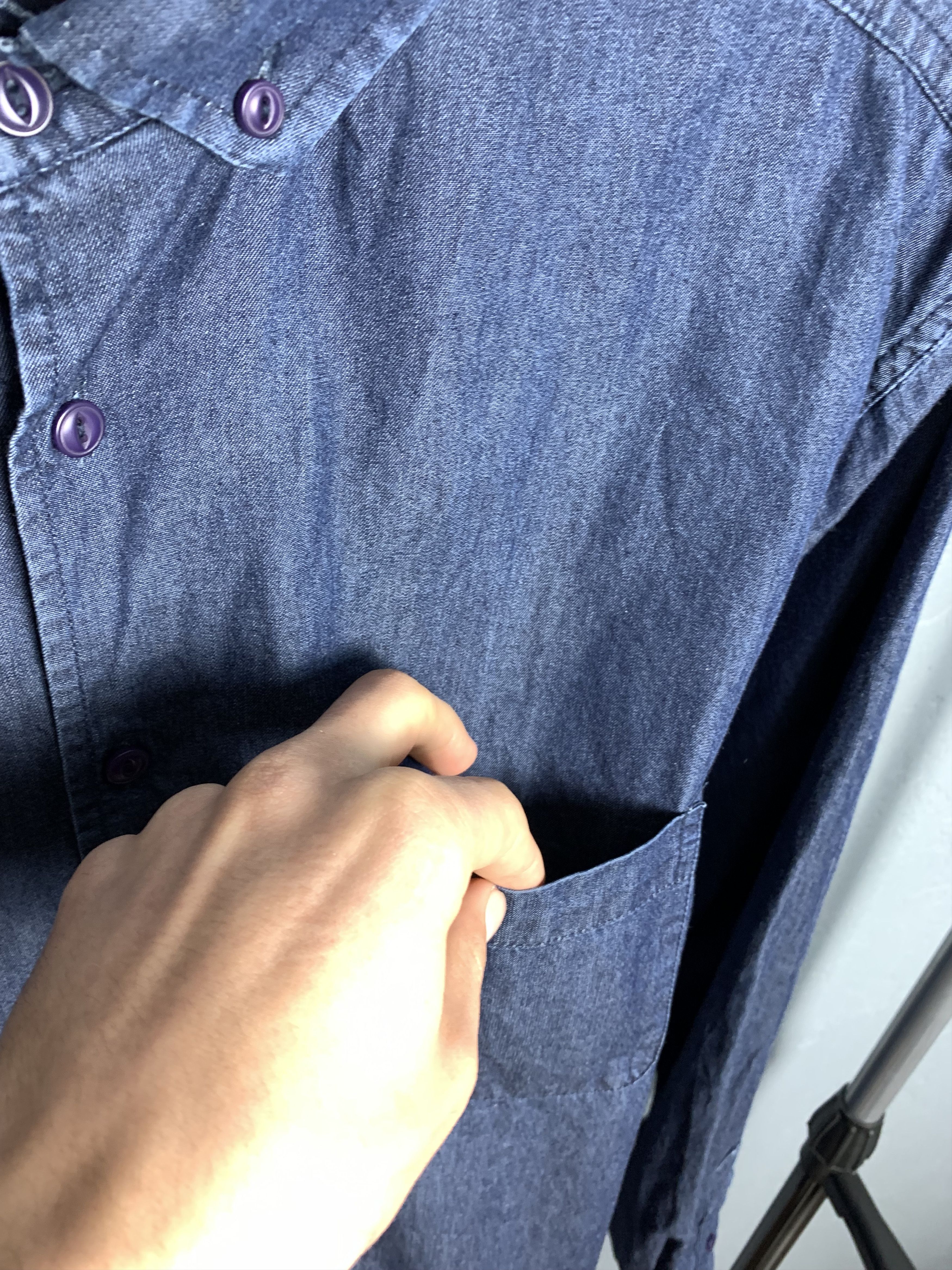 YMC You Must Create YMS Mens Denim Shirt Size US M / EU 48-50 / 2 - 4 Thumbnail