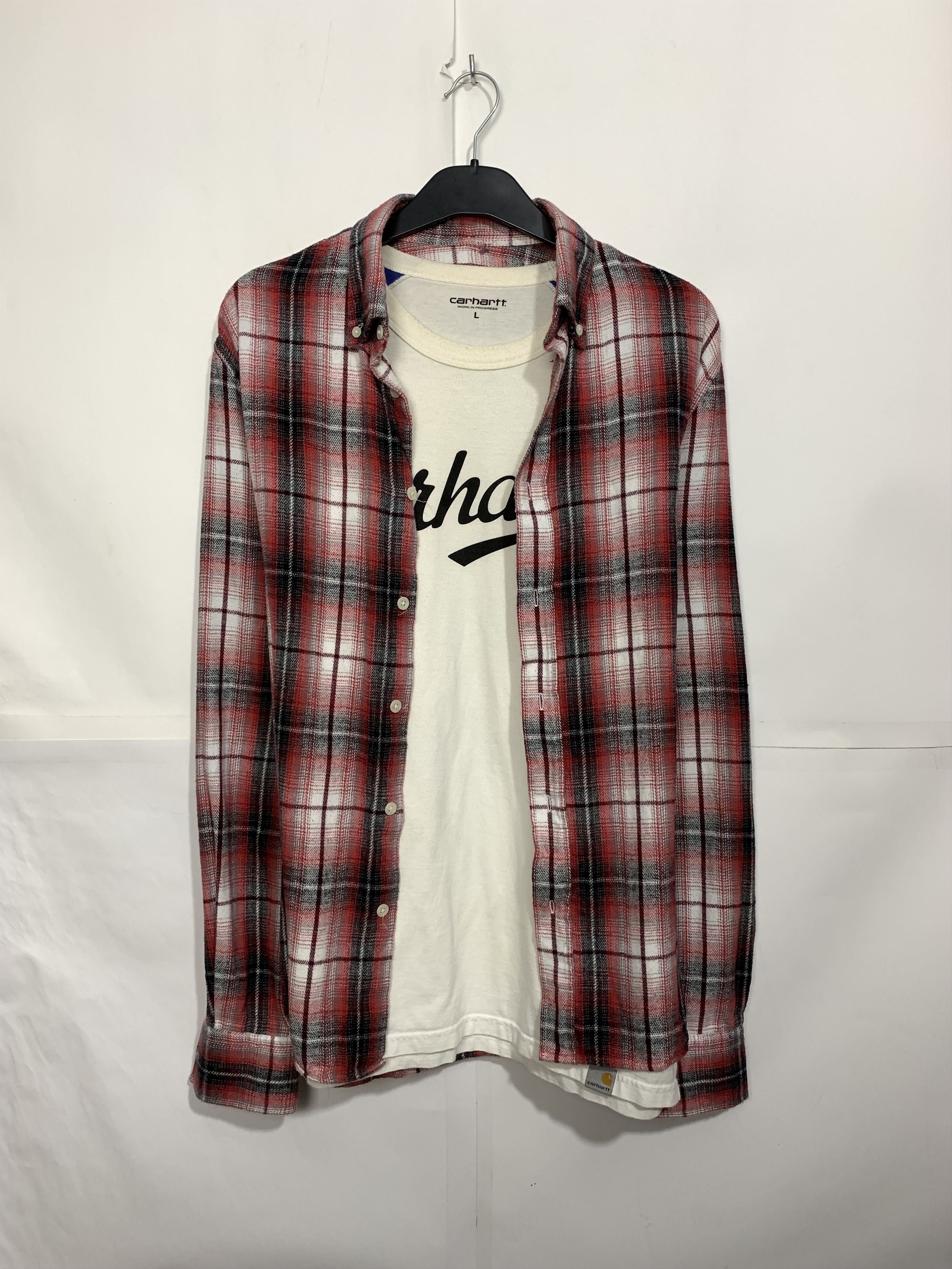 Flannel Vintage Flannel Plaid Shirt Travis style Size US XL / EU 56 / 4 - 1 Thumbnail