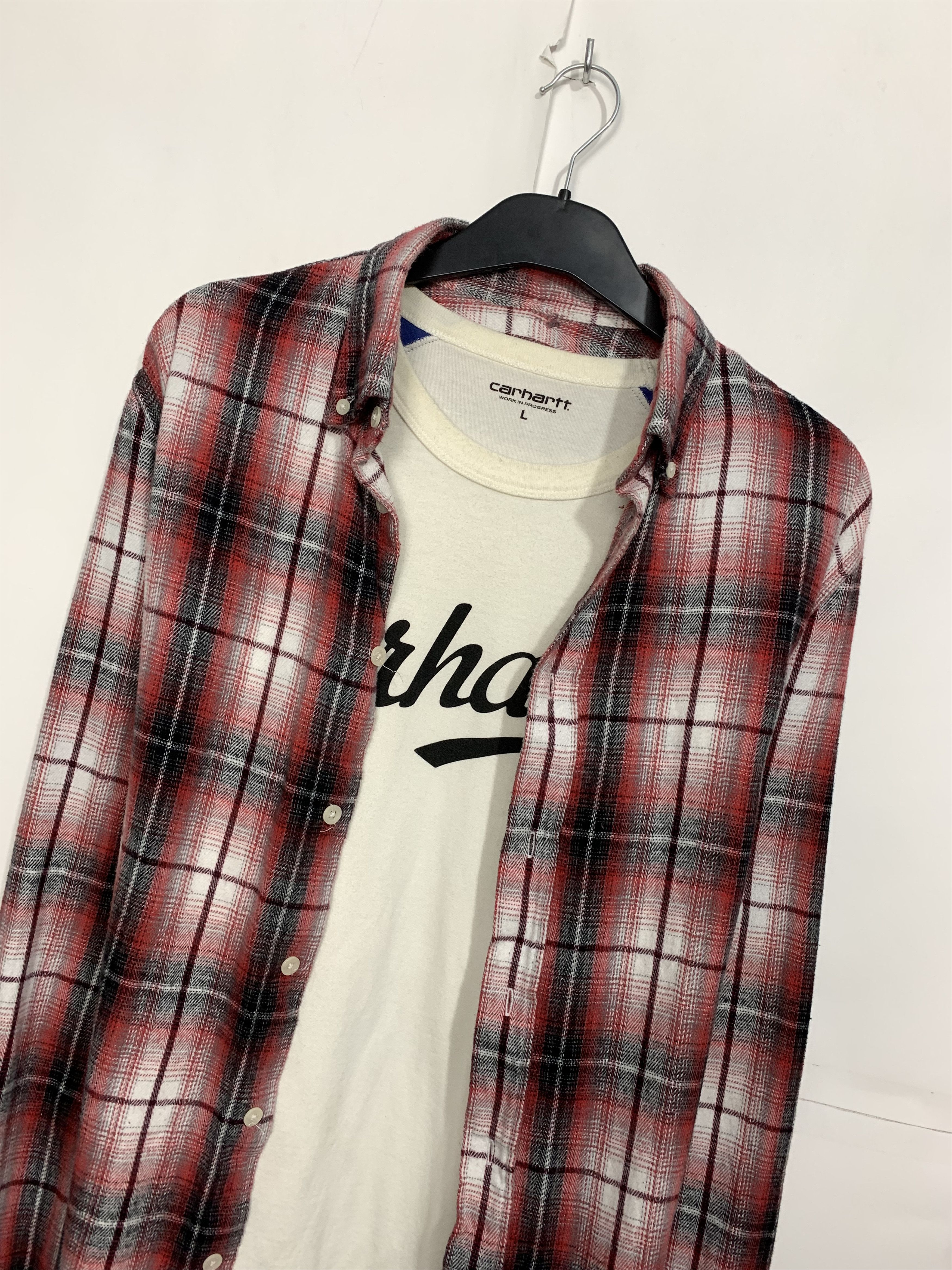 Flannel Vintage Flannel Plaid Shirt Travis style Size US XL / EU 56 / 4 - 2 Thumbnail