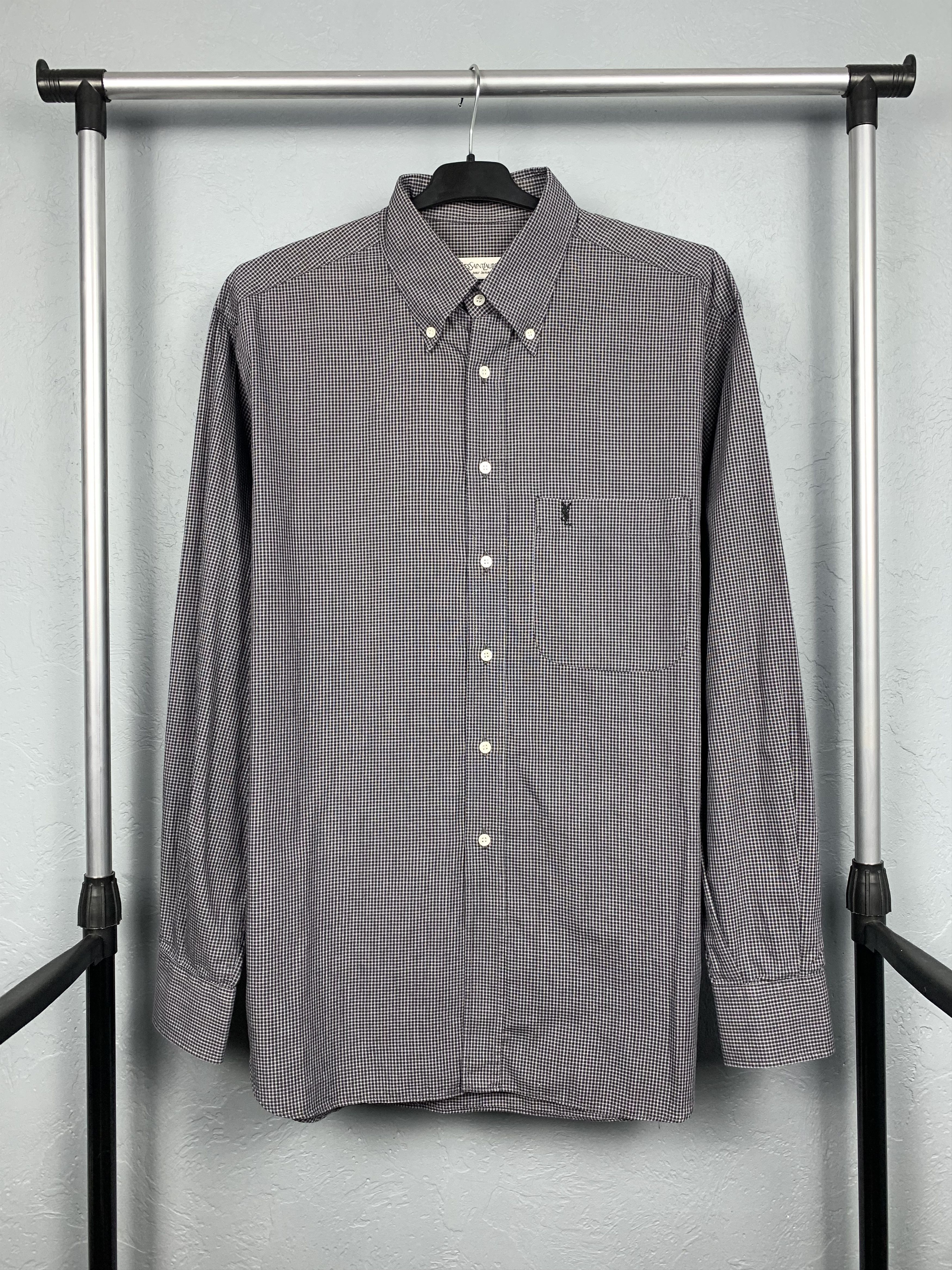 Yves Saint Laurent Yves Saint Laurent YSL men's long sleeve shirt Size US L / EU 52-54 / 3 - 1 Thumbnail
