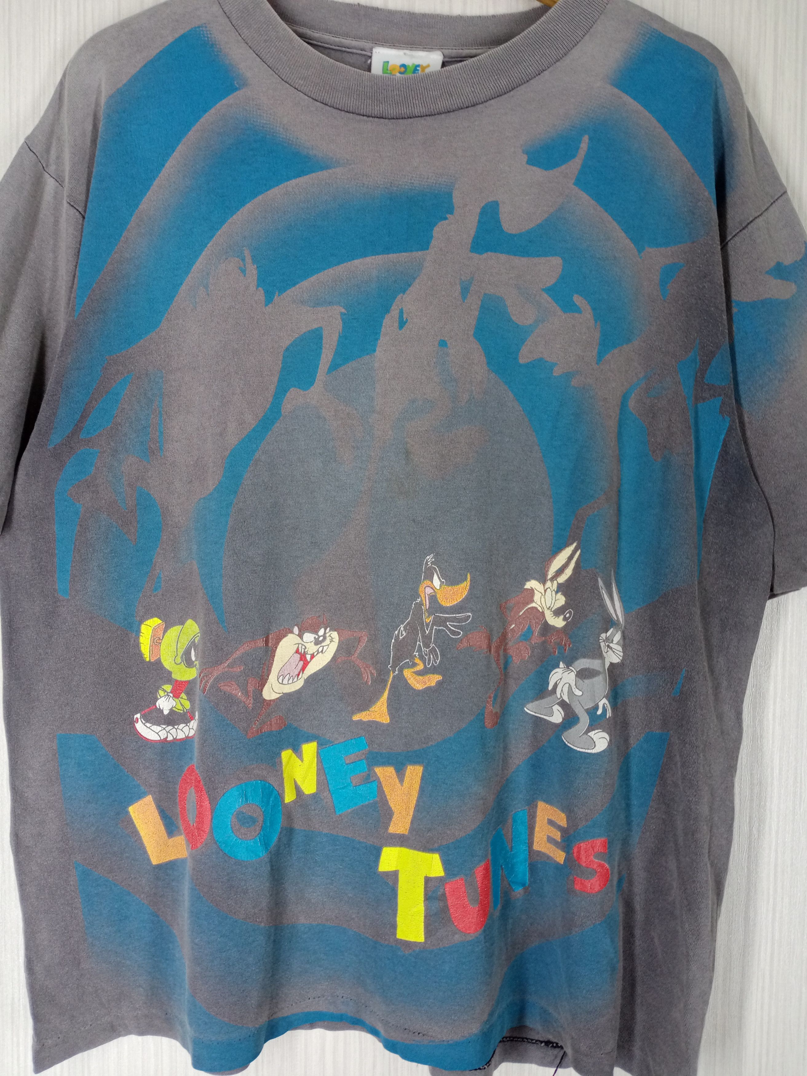 Cartoon Network Vintage 90s Looney Tunes Full Print Tshirt Size US L / EU 52-54 / 3 - 3 Thumbnail