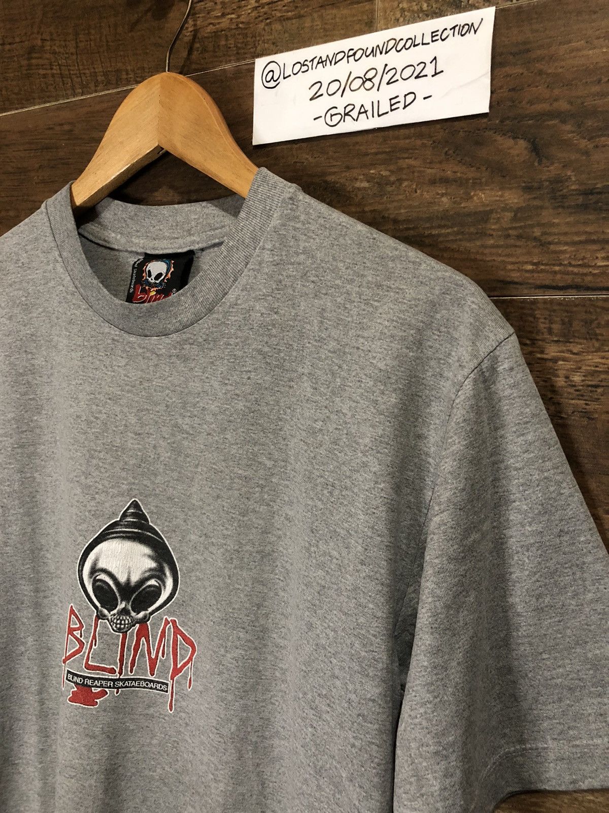 Hook-Ups × Powell Peralta × Vintage Vintage Blind Skateboards Death Squad T Shirt Size US M / EU 48-50 / 2 - 4 Thumbnail