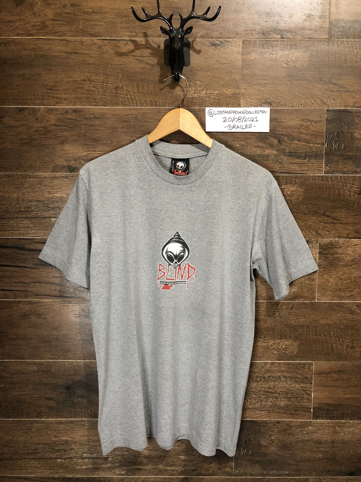 Hook-Ups × Powell Peralta × Vintage Vintage Blind Skateboards Death Squad T Shirt Size US M / EU 48-50 / 2 - 2 Thumbnail