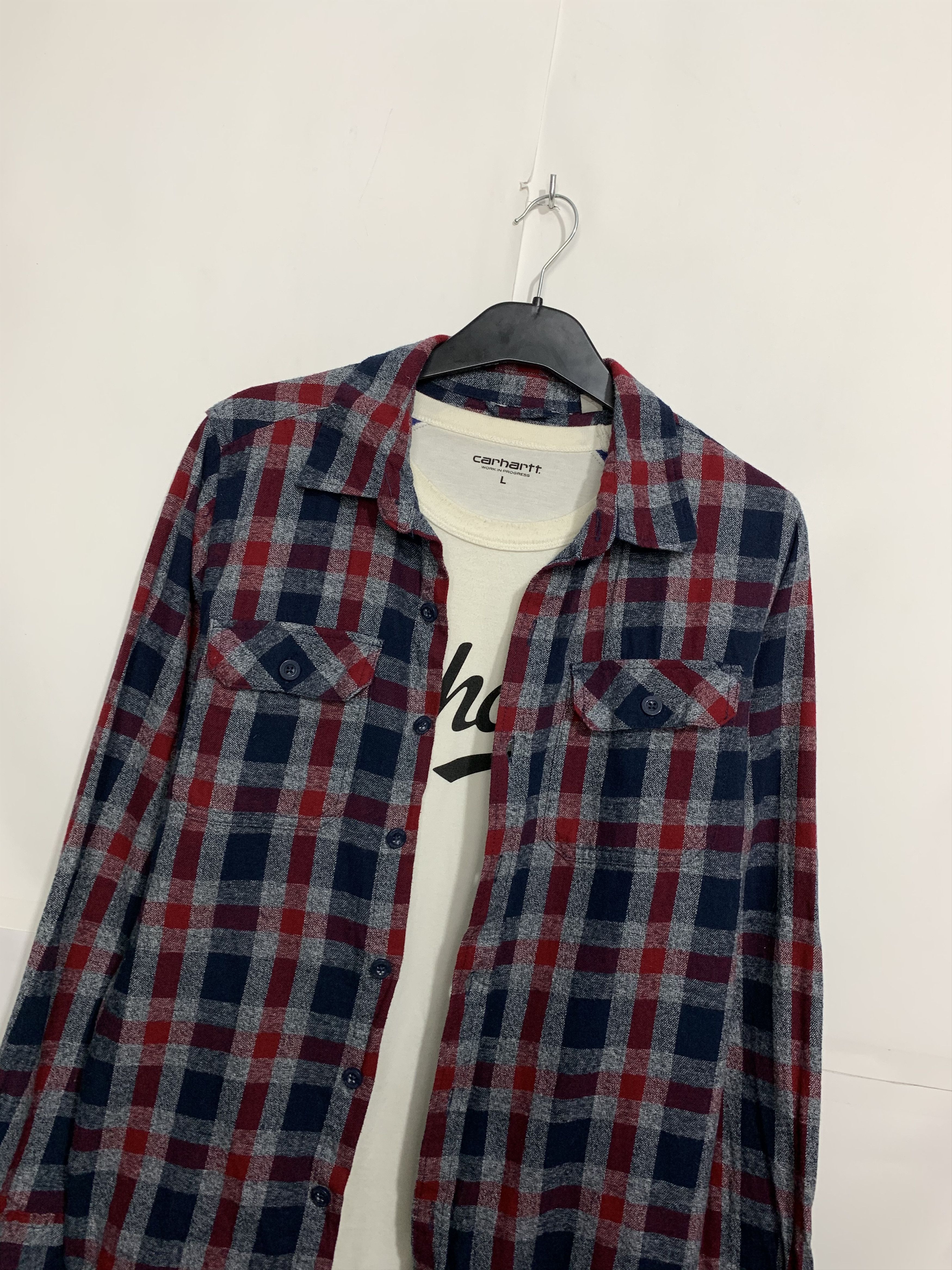 Flannel Vintage Flannel Plaid Shirt Travis style Size US M / EU 48-50 / 2 - 2 Thumbnail