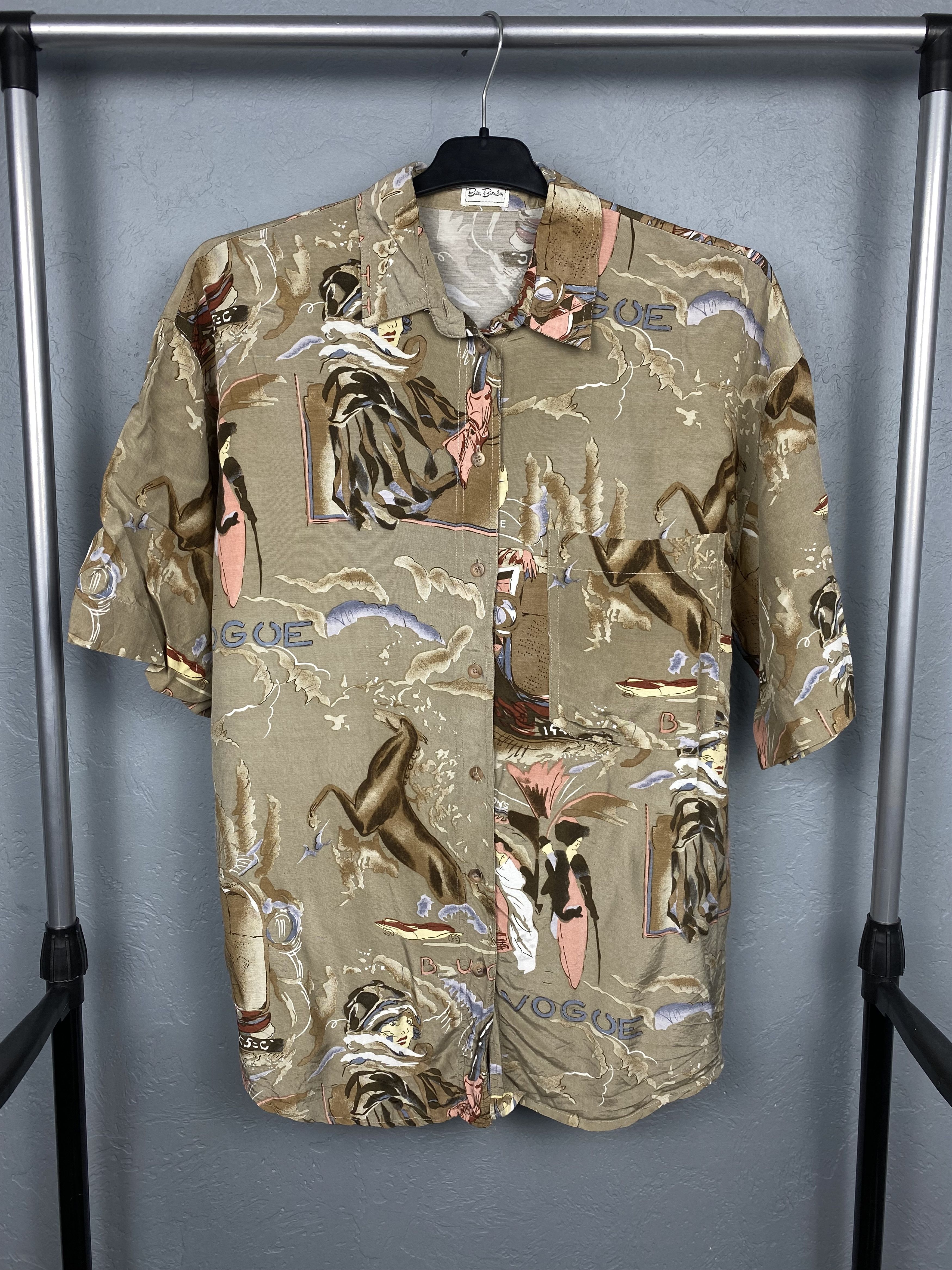 Japanese Brand Japanese Vintage Hawaiian Shirt Full Printed Vogue Size US L / EU 52-54 / 3 - 1 Thumbnail