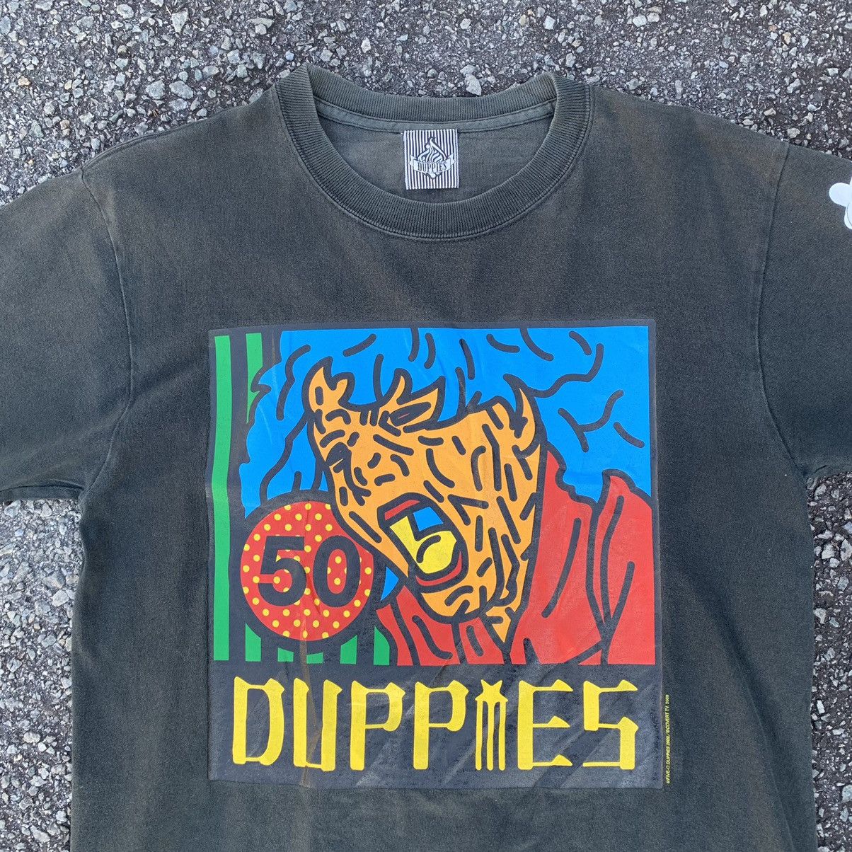 Japanese Brand Five-O Duppies japnese brand art black tshirt tee Size US M / EU 48-50 / 2 - 11 Thumbnail