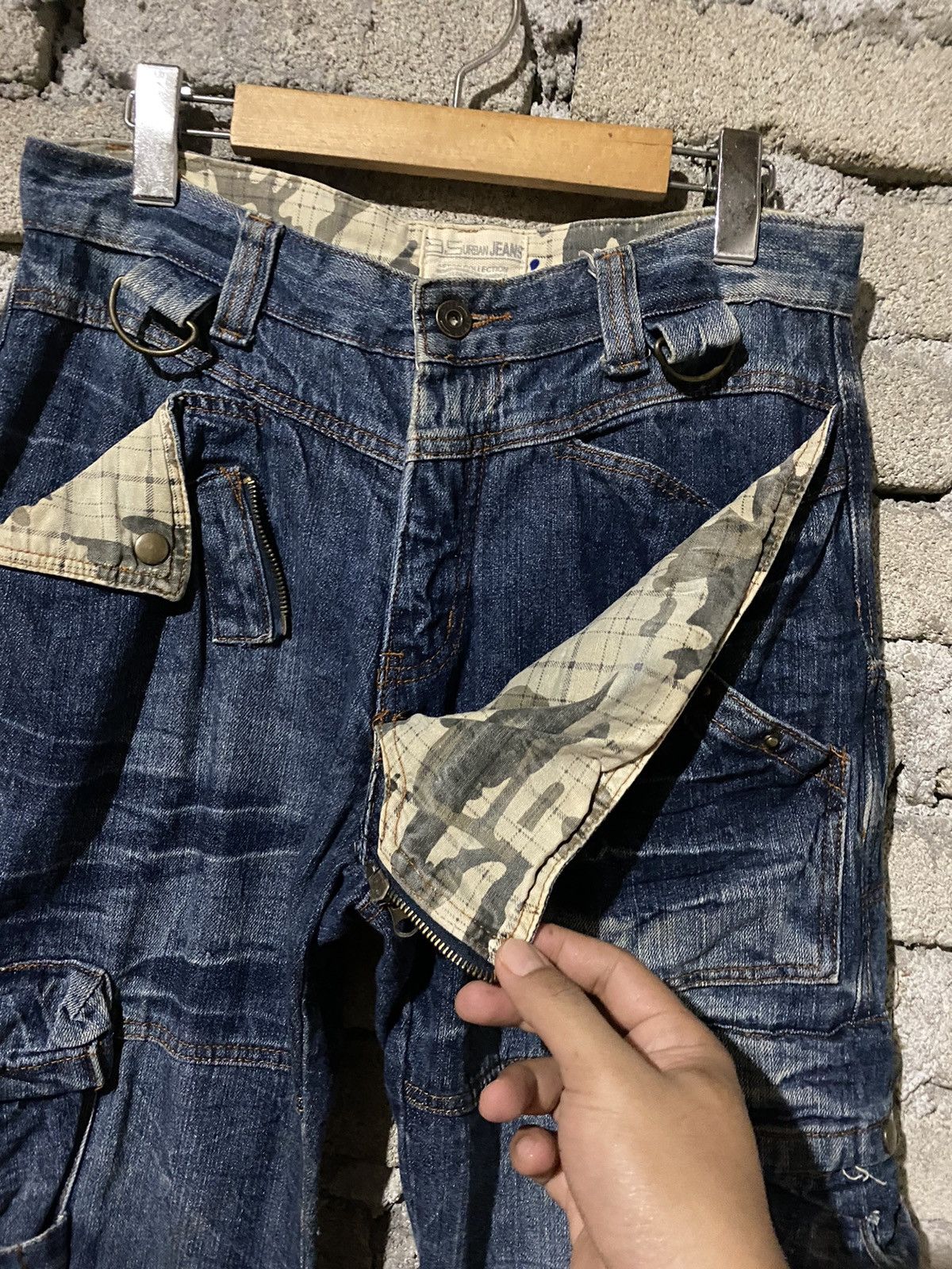 Japanese Brand 🔥SALE🔥COMBAT TACTICAL BONDAGE STYLE JEANS Size US 30 / EU 46 - 5 Thumbnail