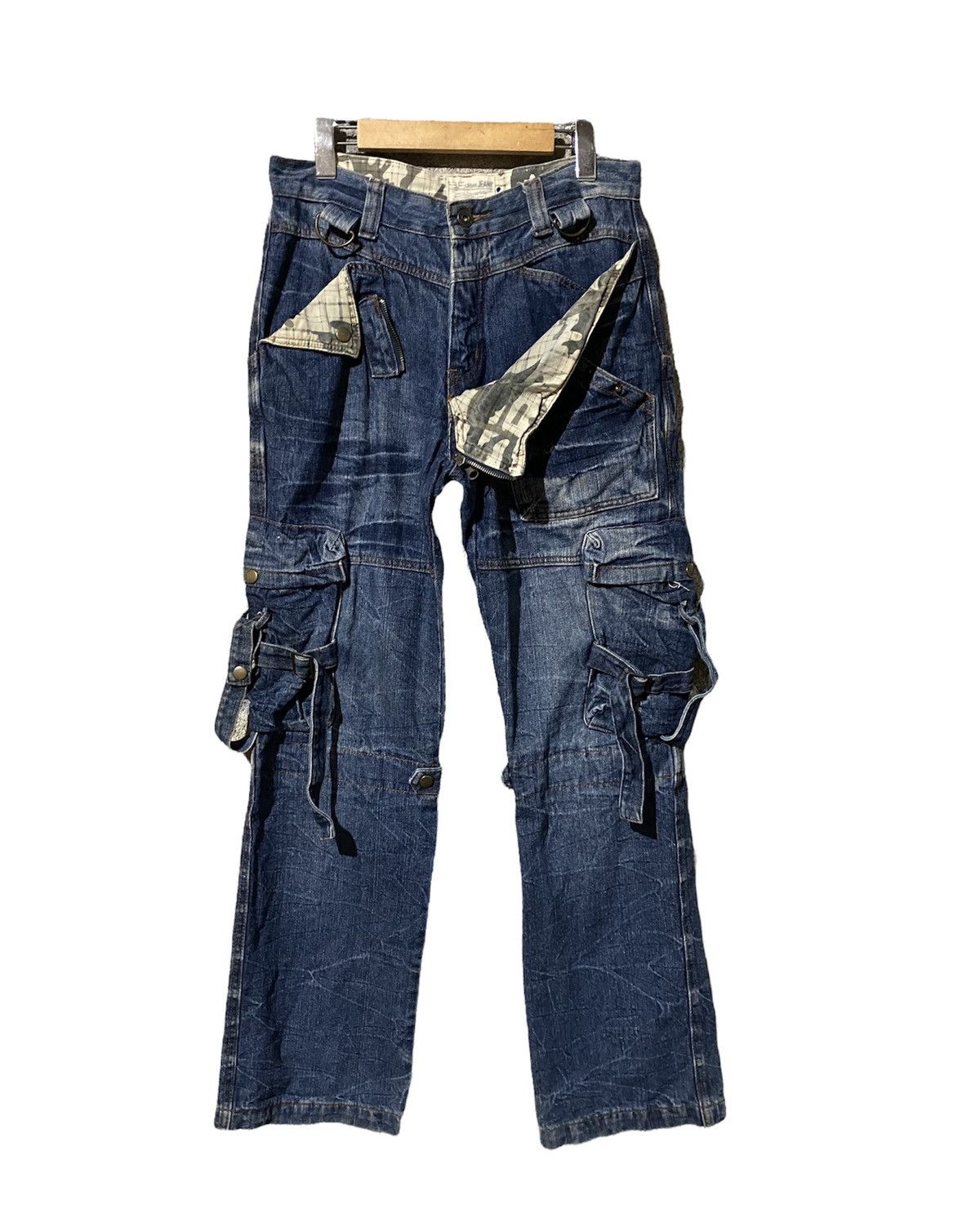 Japanese Brand 🔥SALE🔥COMBAT TACTICAL BONDAGE STYLE JEANS Size US 30 / EU 46 - 1 Thumbnail