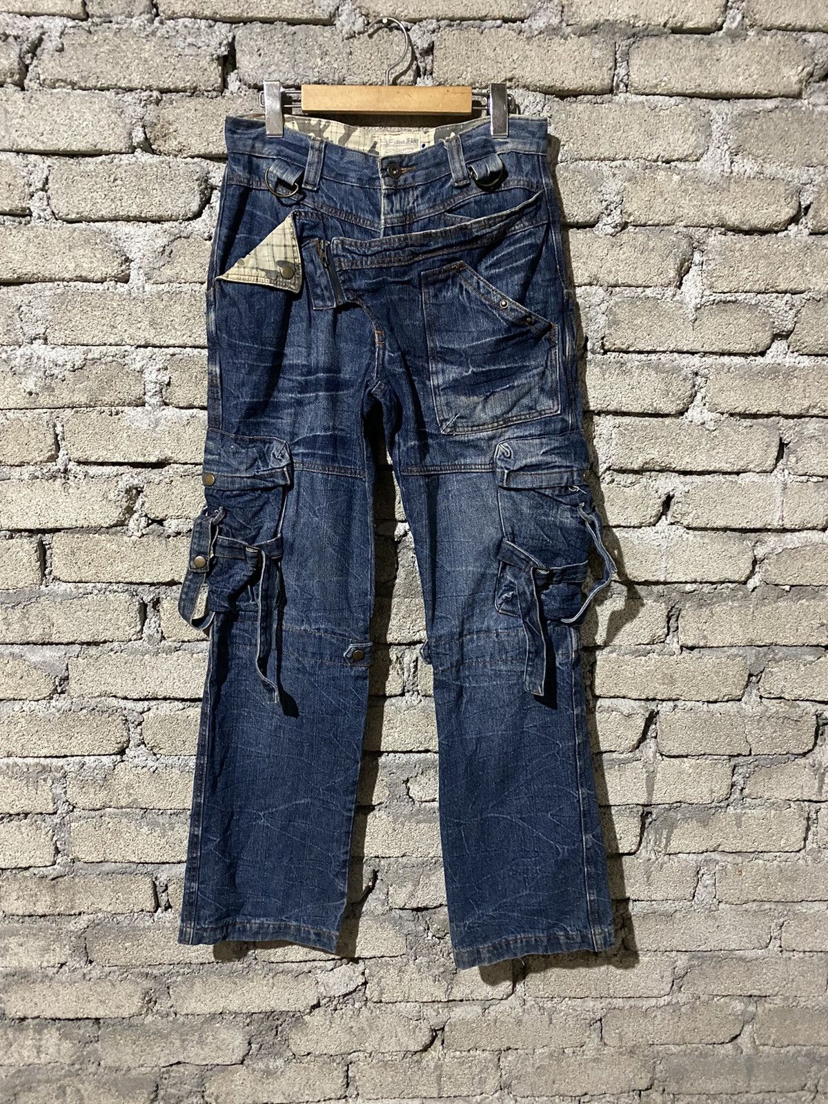 Japanese Brand 🔥SALE🔥COMBAT TACTICAL BONDAGE STYLE JEANS Size US 30 / EU 46 - 6 Thumbnail