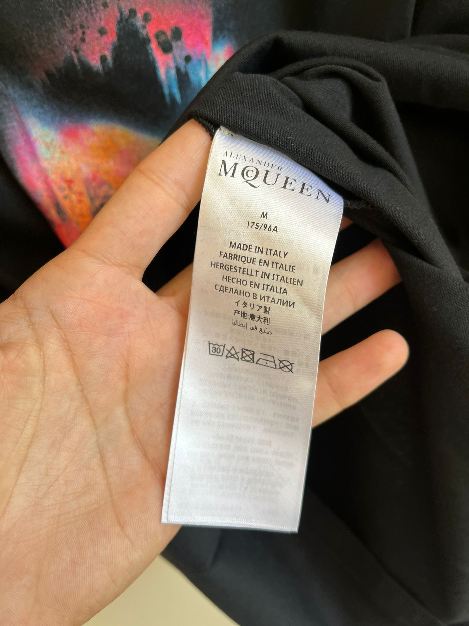 Alexander McQueen Short Sleeve Tee Shirt in Black Size US M / EU 48-50 / 2 - 10 Thumbnail