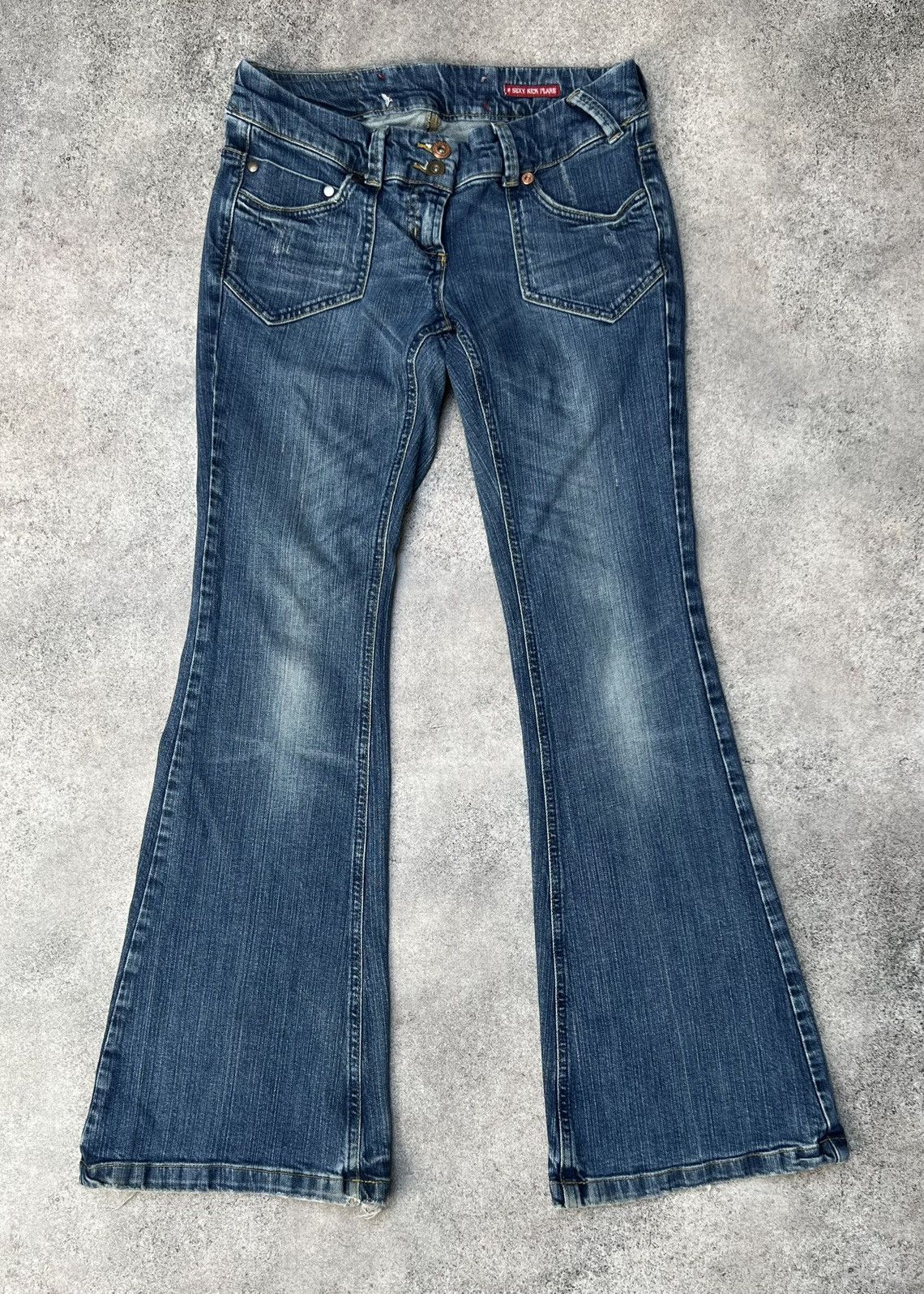 Vintage sexy kick flare jeans