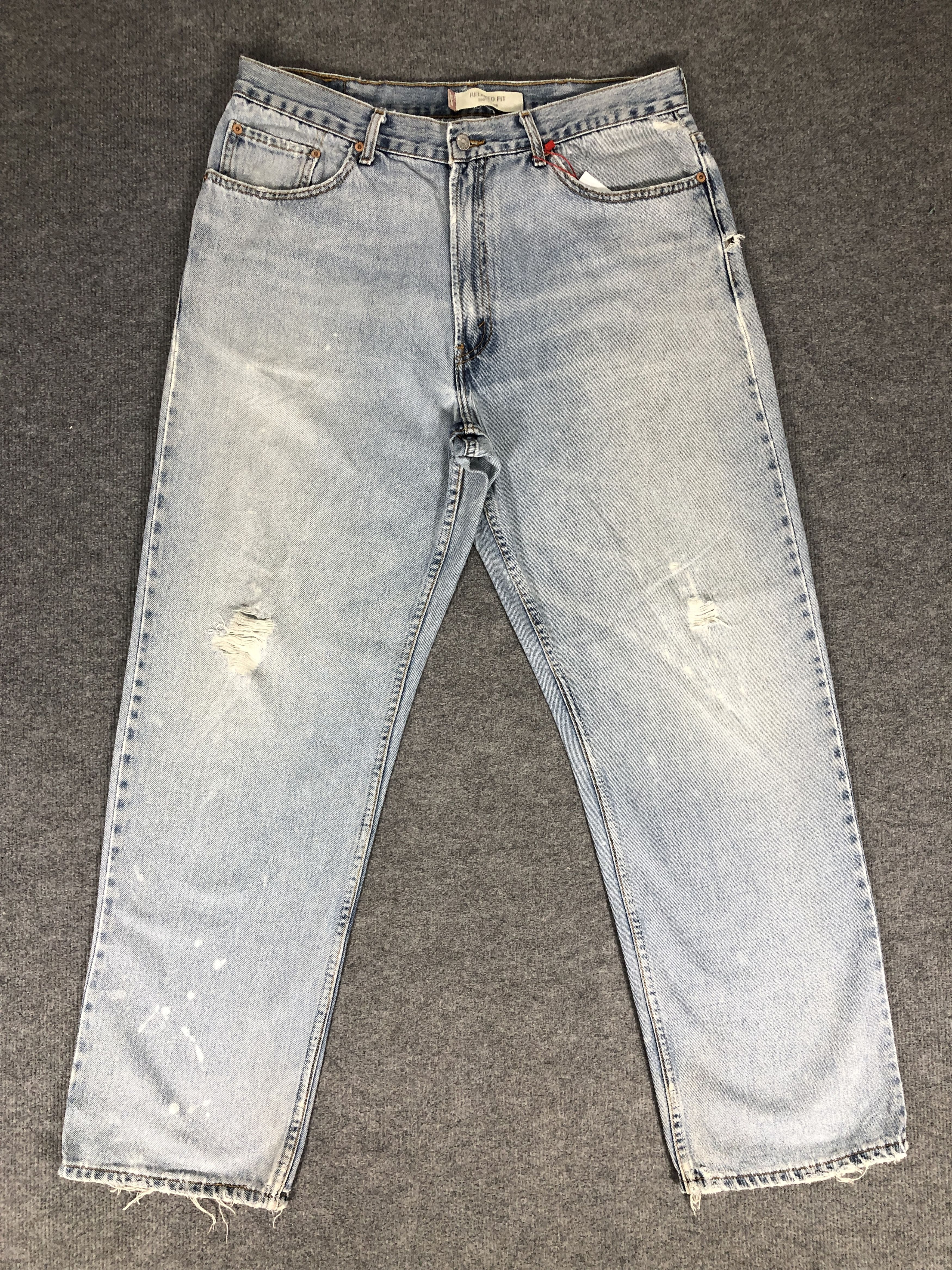 Levi's Vintage Y2k Levi's 550 Relaxed Fit Distress Denim Jean Size US 36 / EU 52 - 1 Thumbnail