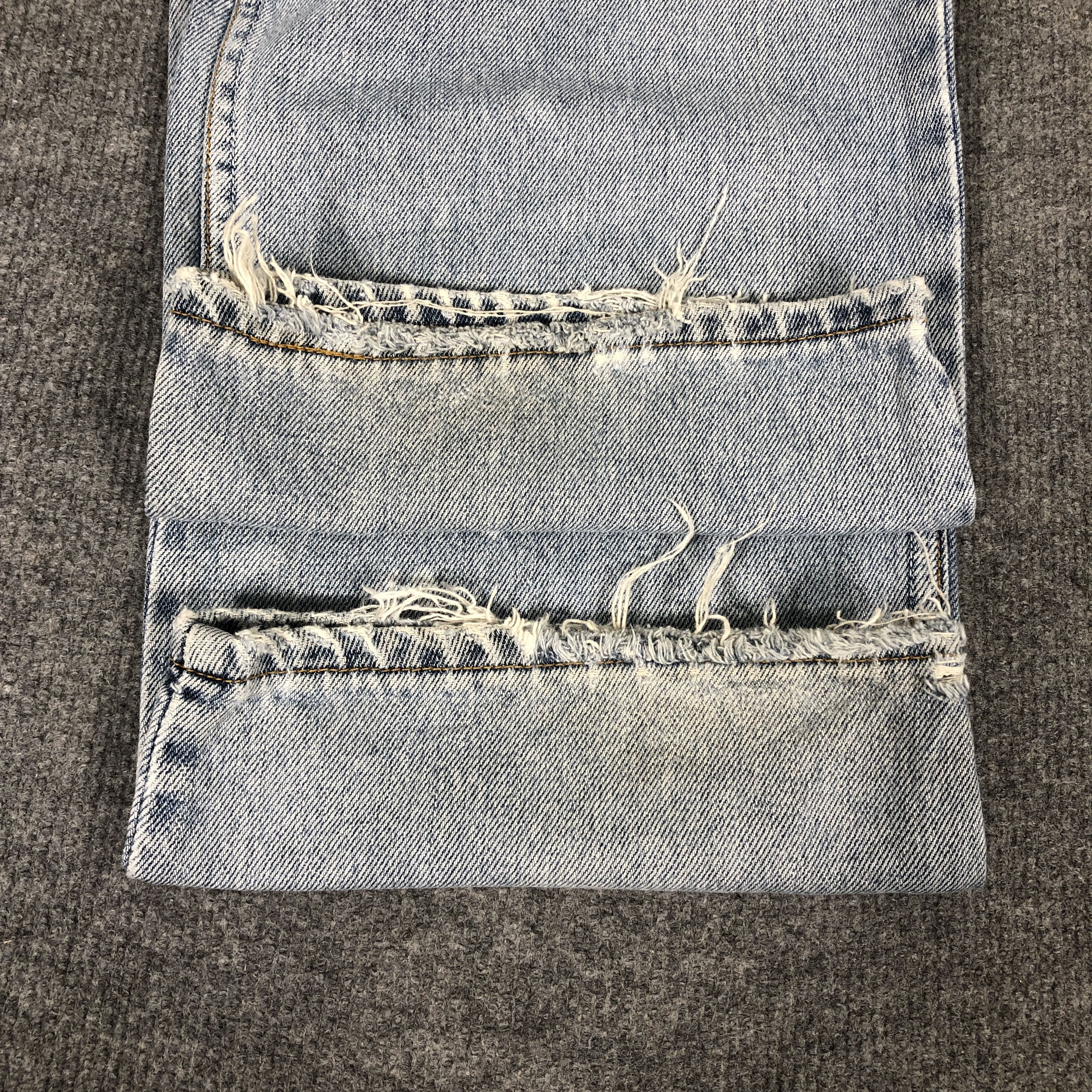 Levi's Vintage Y2k Levi's 550 Relaxed Fit Distress Denim Jean Size US 36 / EU 52 - 11 Thumbnail