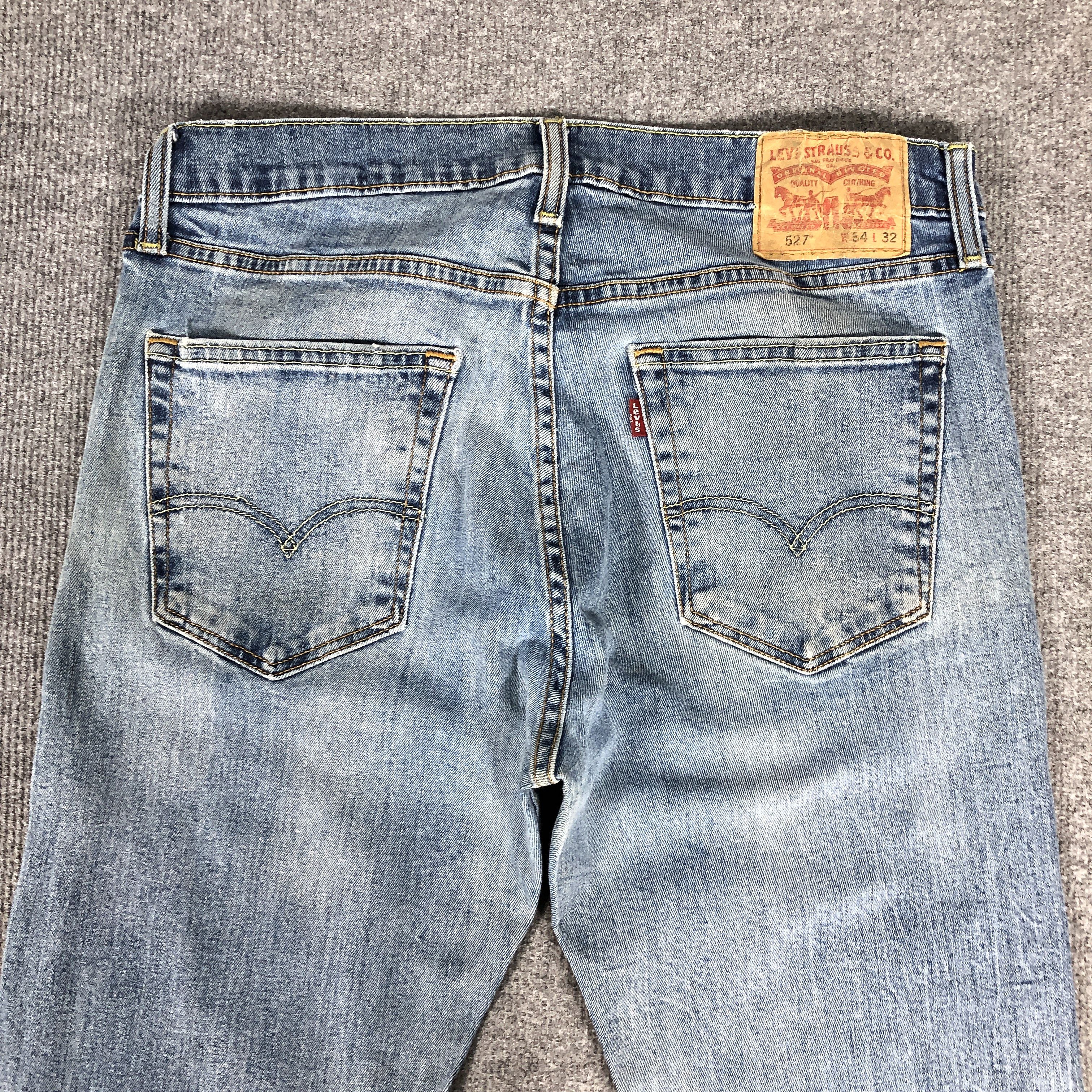 Levi's Vintage Y2k Levi's 527 Dirty Blue Denim Jean Size US 33 - 4 Thumbnail