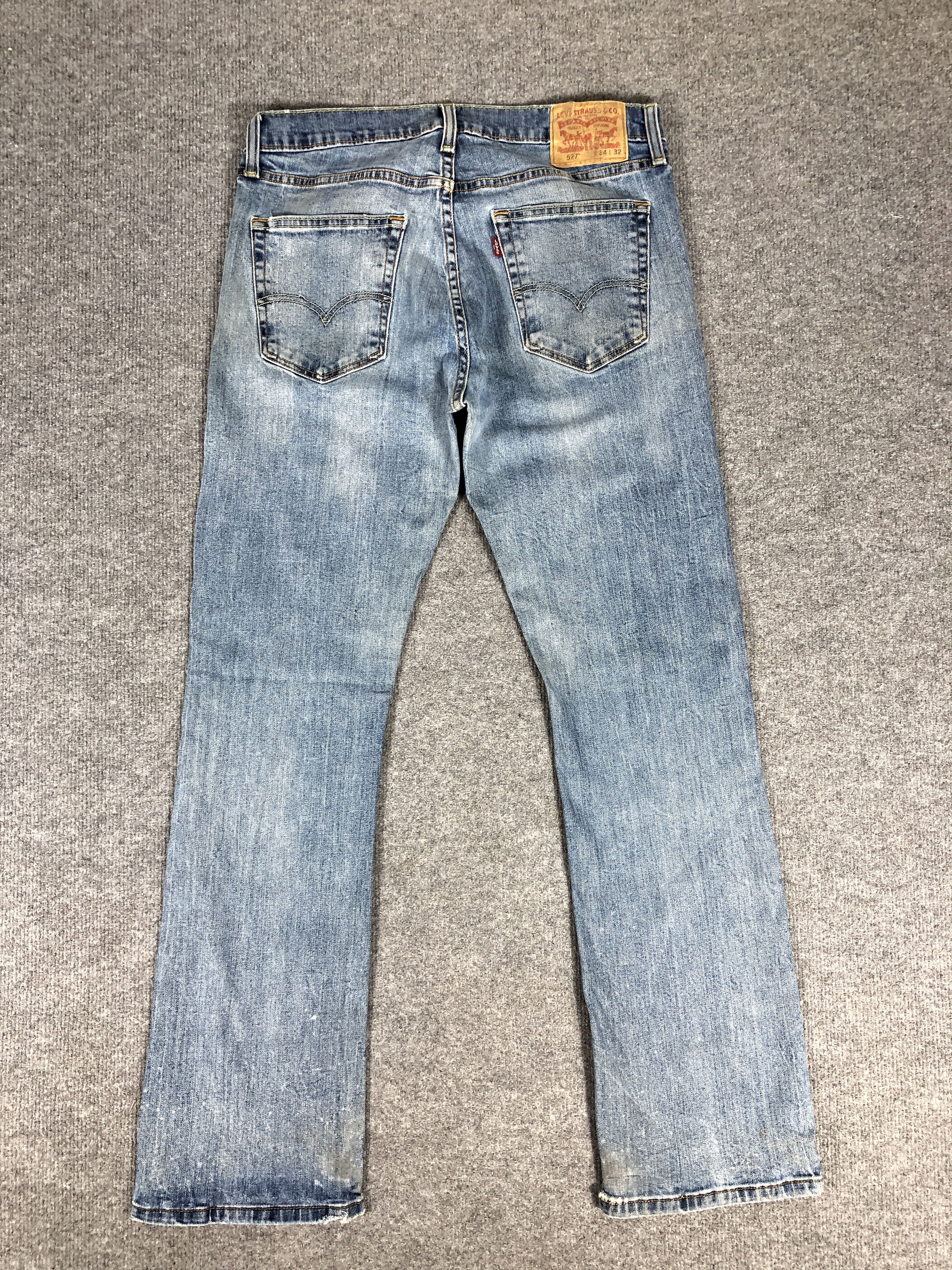Levi's Vintage Y2k Levi's 527 Dirty Blue Denim Jean Size US 33 - 2 Thumbnail