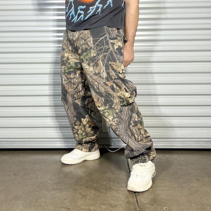 Vintage Vintage 90s Baggy Camo Cargo Gorpcore Hunting Outdoor Pants ...