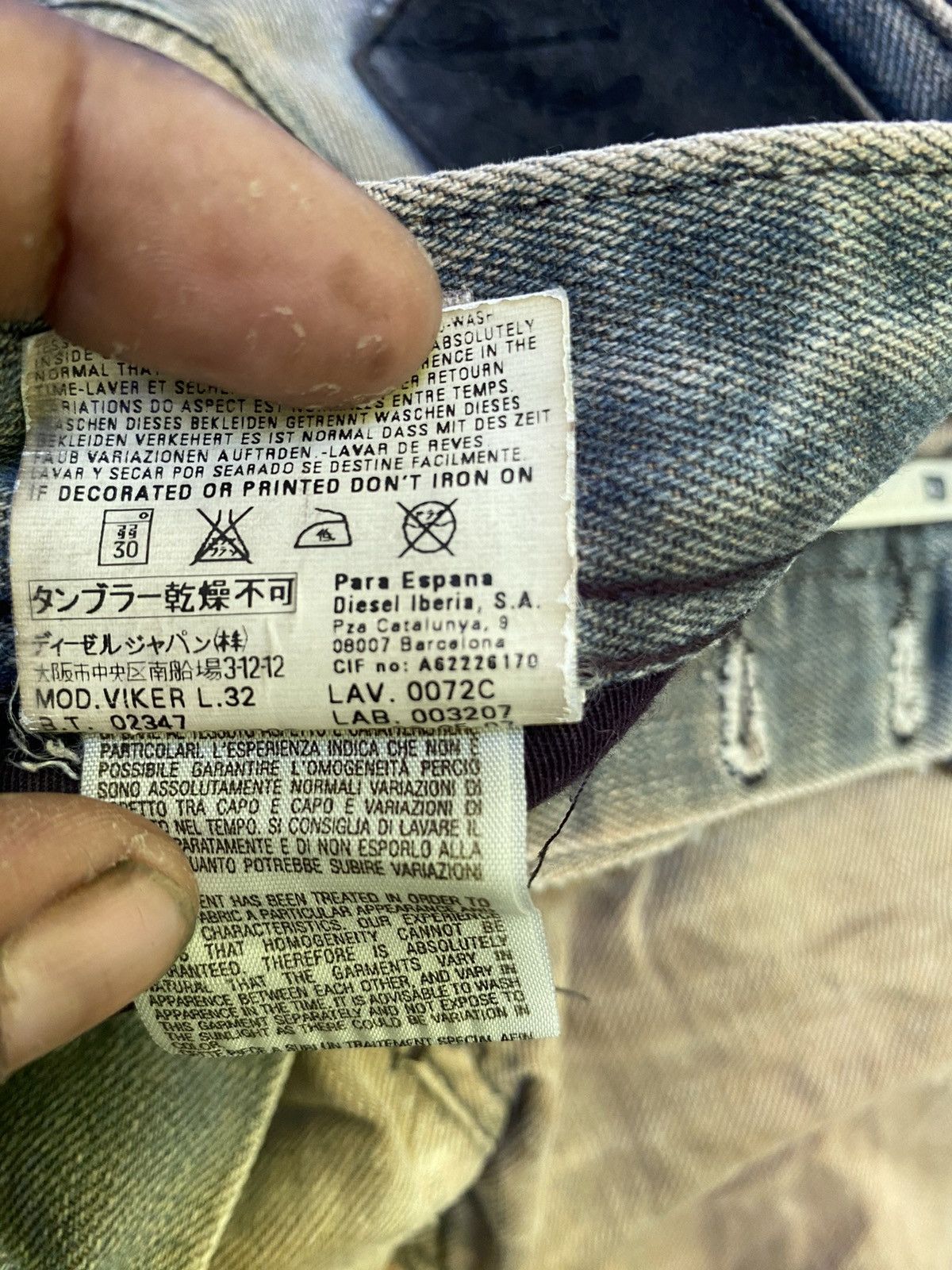 Diesel × Vintage Vintage diesel viker denim Size US 28 / EU 44 - 10 Thumbnail