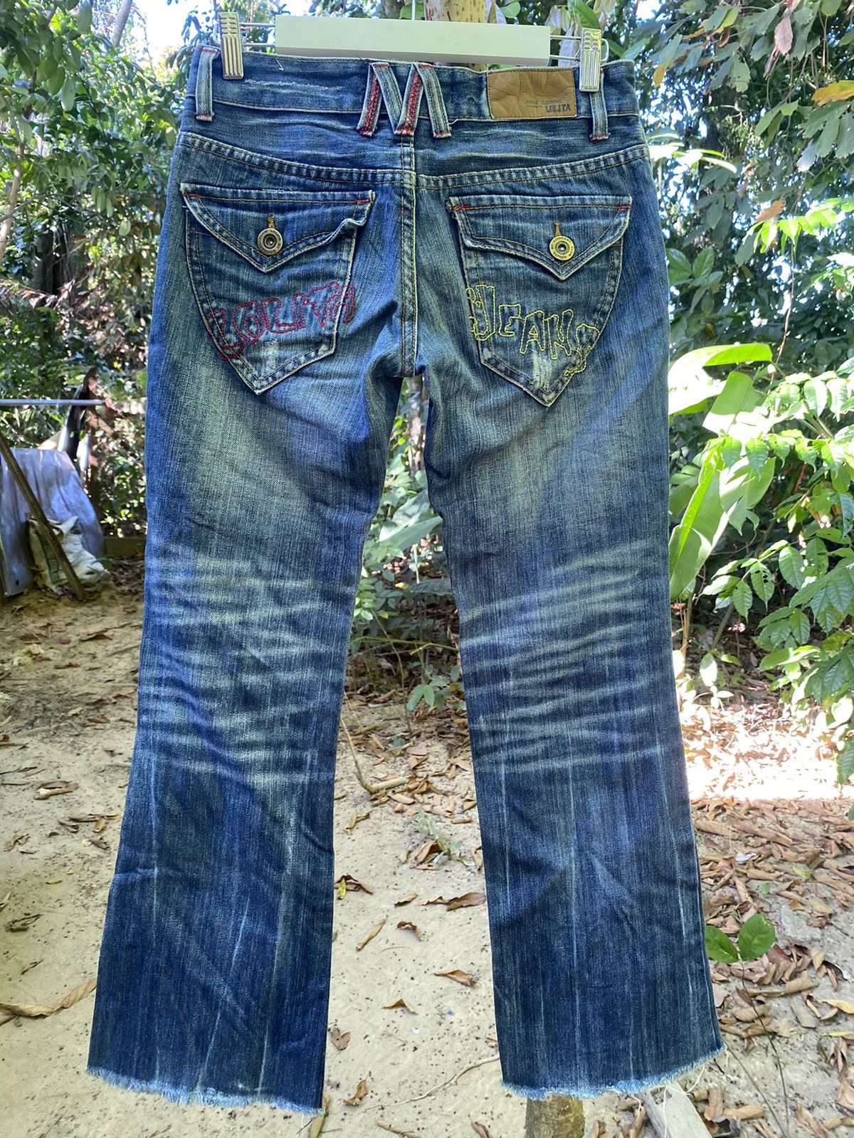 Japanese Brand Vintage Lolita flare denim Size 27" / US 4 / IT 40 - 2 Thumbnail