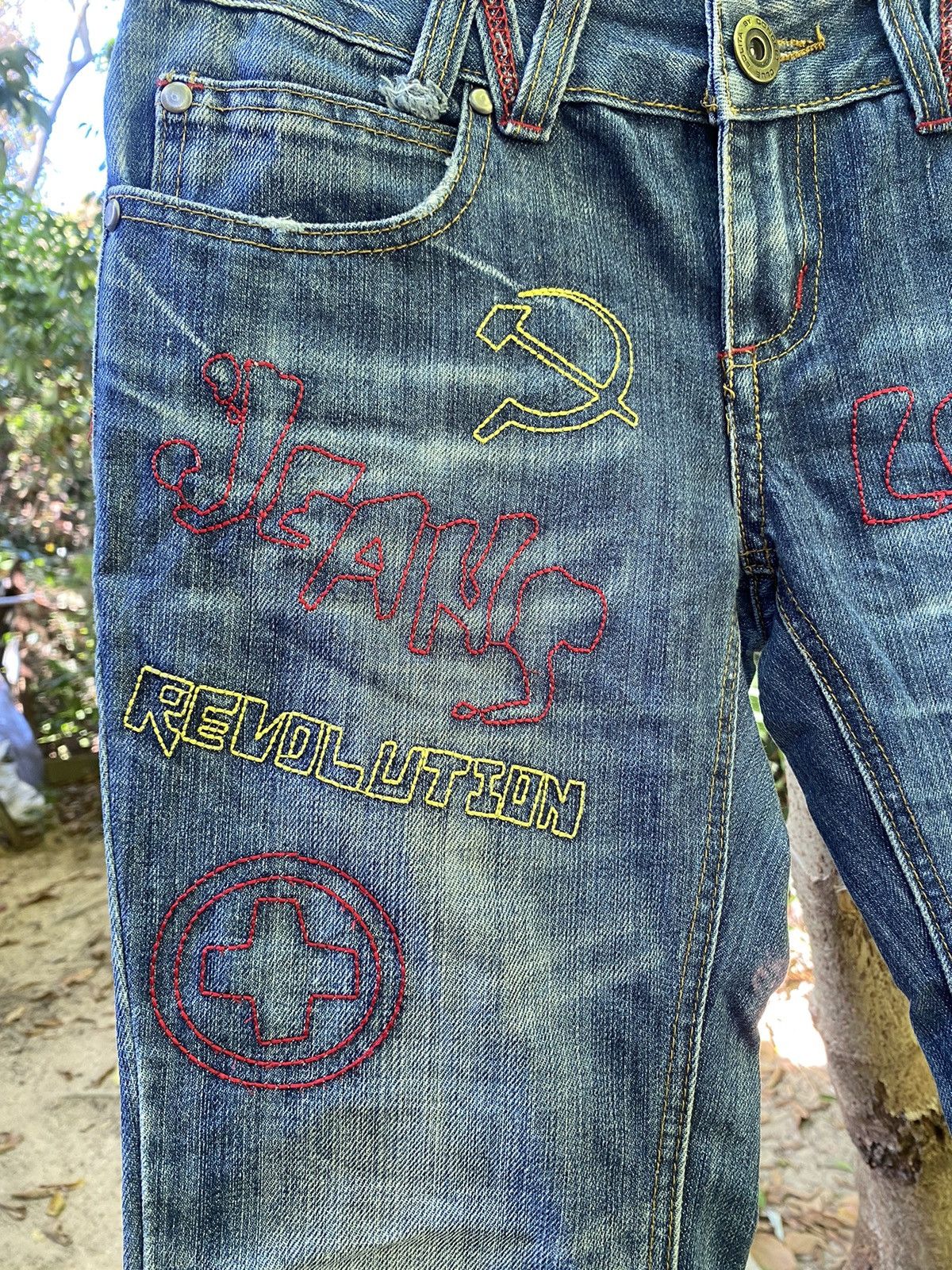 Japanese Brand Vintage Lolita flare denim Size 27" / US 4 / IT 40 - 3 Thumbnail