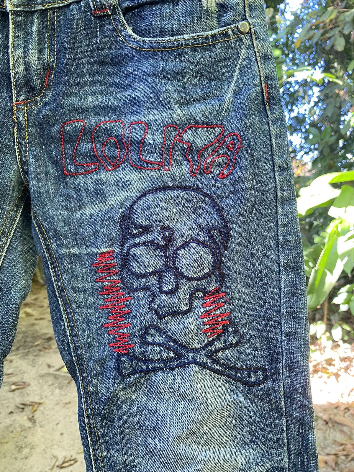 Japanese Brand Vintage Lolita flare denim Size 27" / US 4 / IT 40 - 4 Thumbnail
