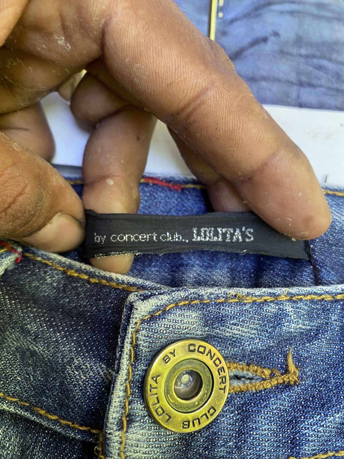 Japanese Brand Vintage Lolita flare denim Size 27" / US 4 / IT 40 - 9 Thumbnail