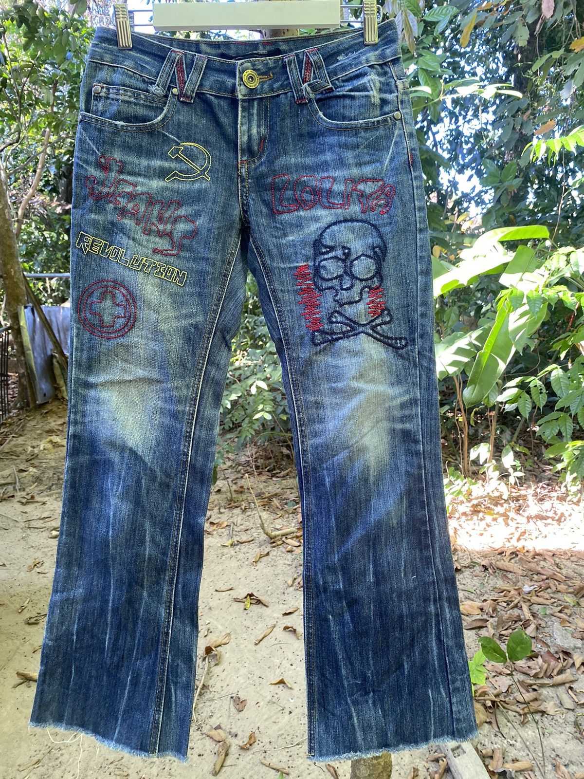 Japanese Brand Vintage Lolita flare denim Size 27" / US 4 / IT 40 - 1 Thumbnail
