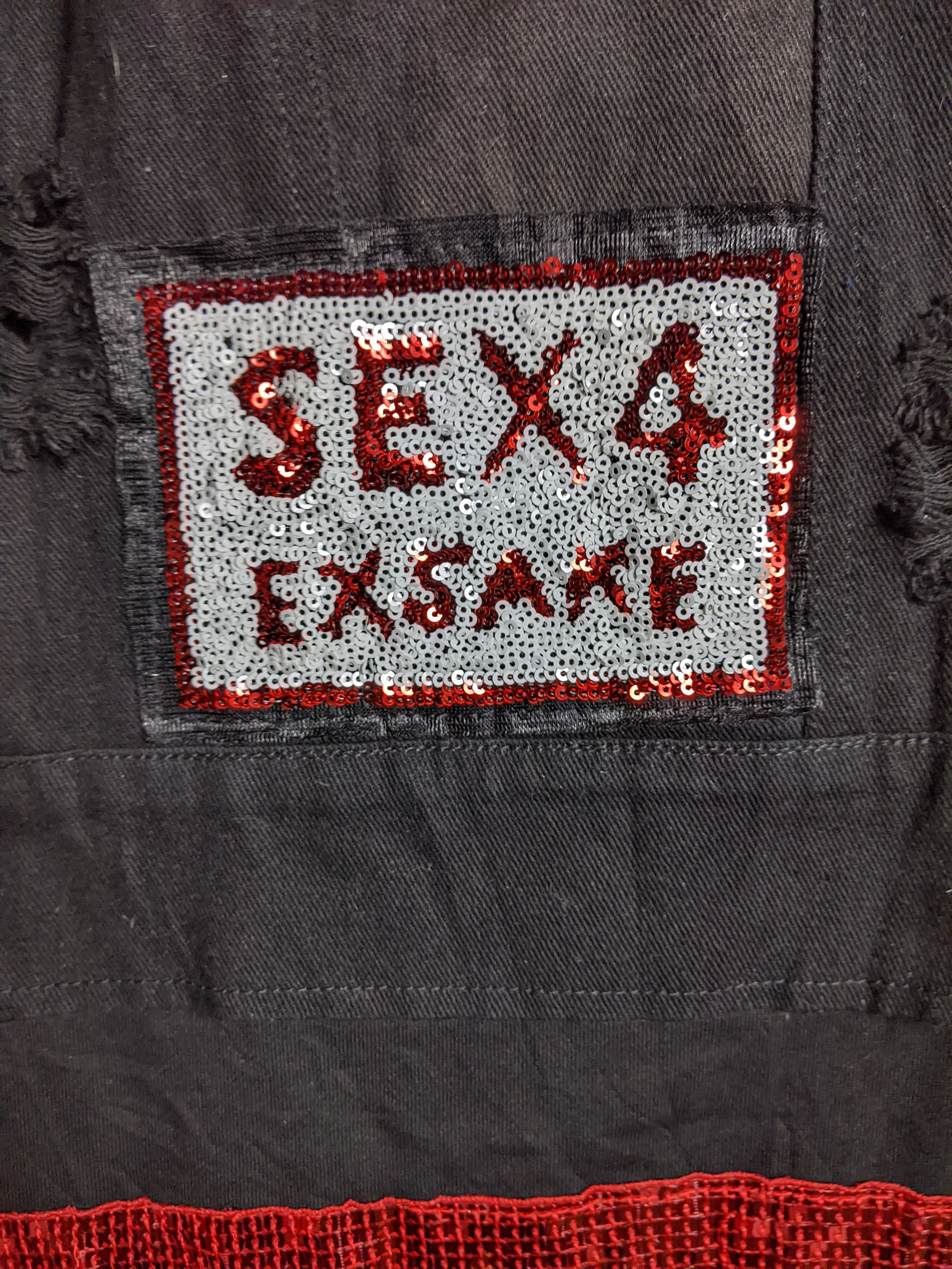 Hysteric Glamour VINTAGE punk SEX OUR BUSSINESE SLEEVLESS JACKET Size L / US 10 / IT 46 - 5 Thumbnail