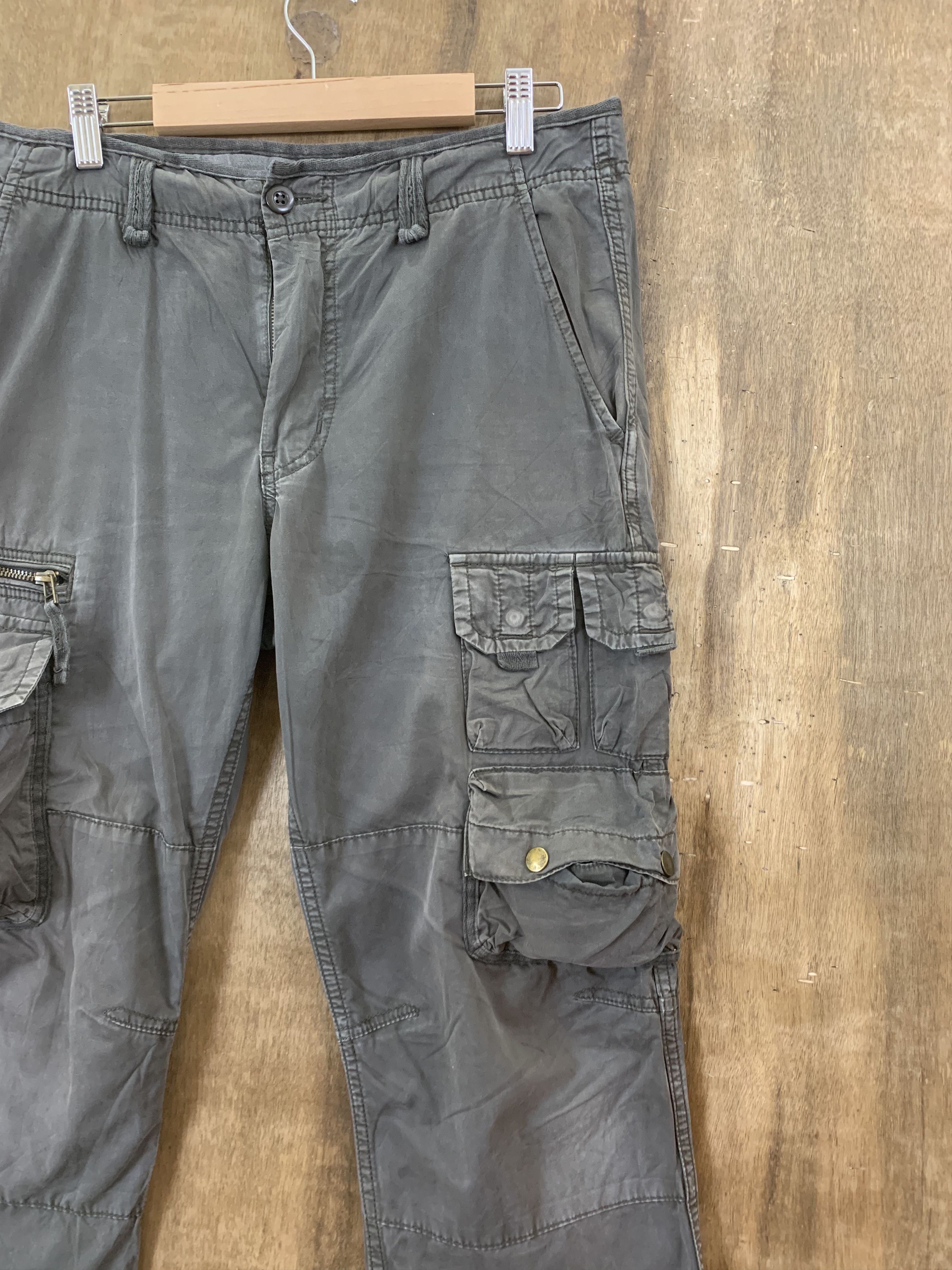 Japanese Brand Cargo Pants Japanese Branded Multipocket Grey Rare Pocket Size US 31 - 7 Thumbnail
