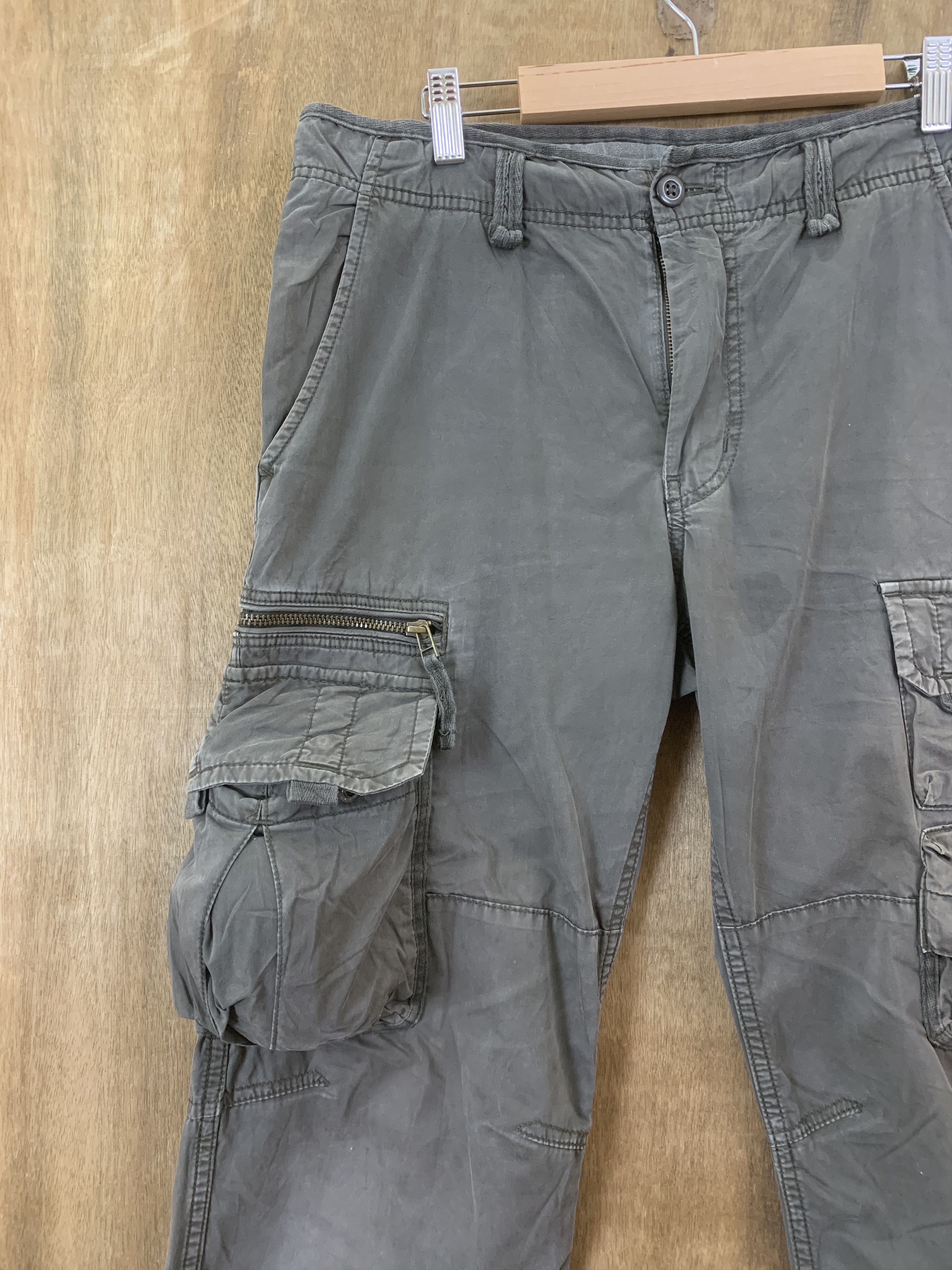 Japanese Brand Cargo Pants Japanese Branded Multipocket Grey Rare Pocket Size US 31 - 5 Thumbnail