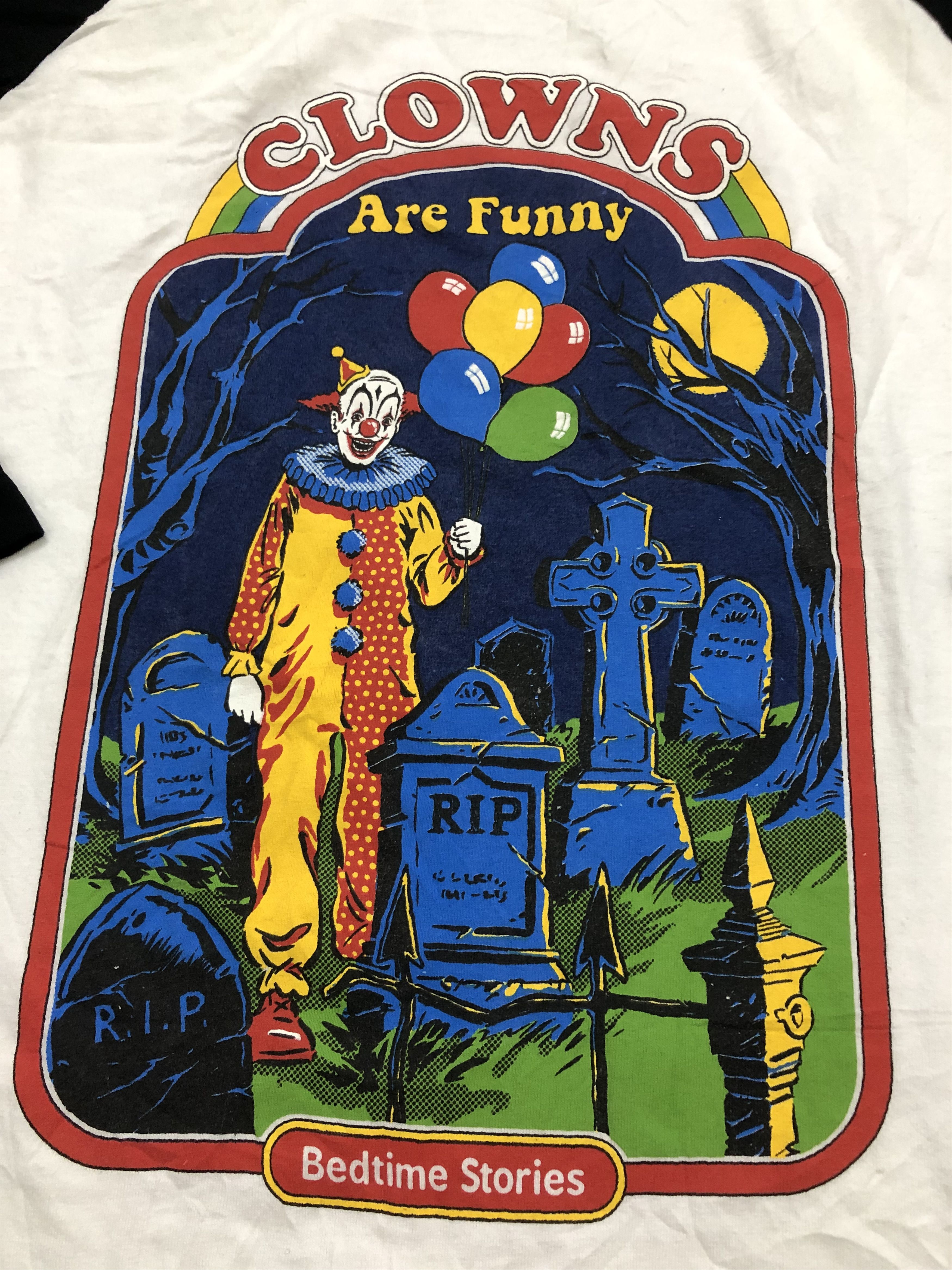Expert Horror Pyramid America Clowns are Funny Bedtime Stories 3Q Tee Size US XL / EU 56 / 4 - 2 Thumbnail