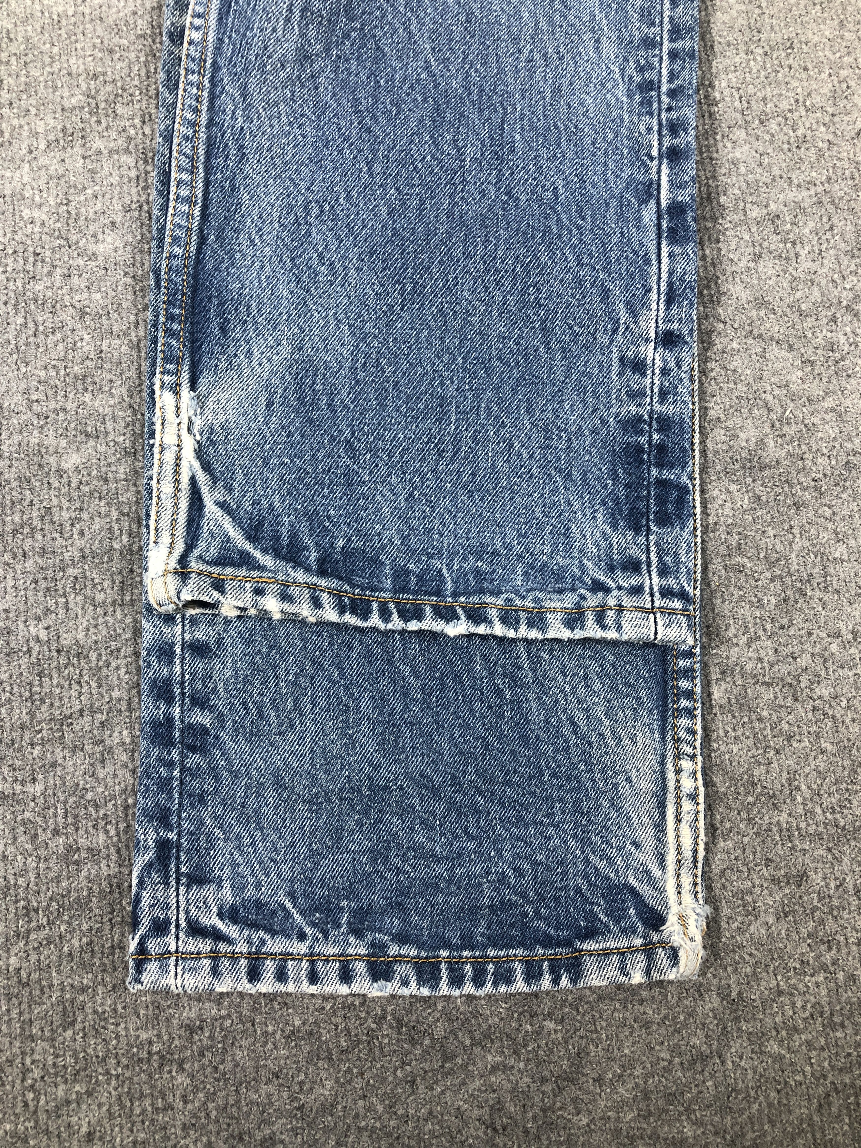 Levi's Vintage Y2k Levi's 501 Distress Faded Blue Denim Jean Size US 34 / EU 50 - 8 Thumbnail