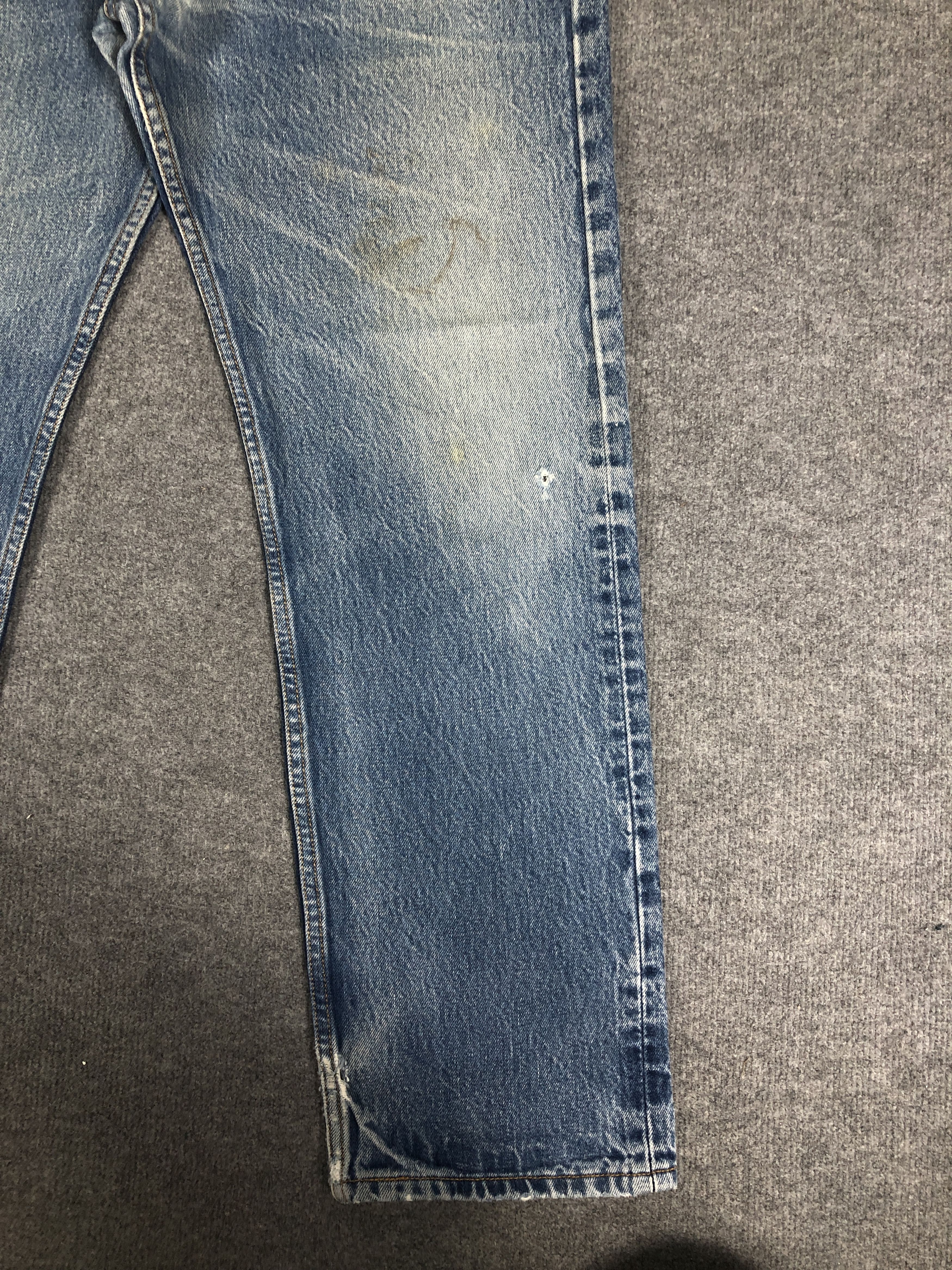 Levi's Vintage Y2k Levi's 501 Distress Faded Blue Denim Jean Size US 34 / EU 50 - 6 Thumbnail