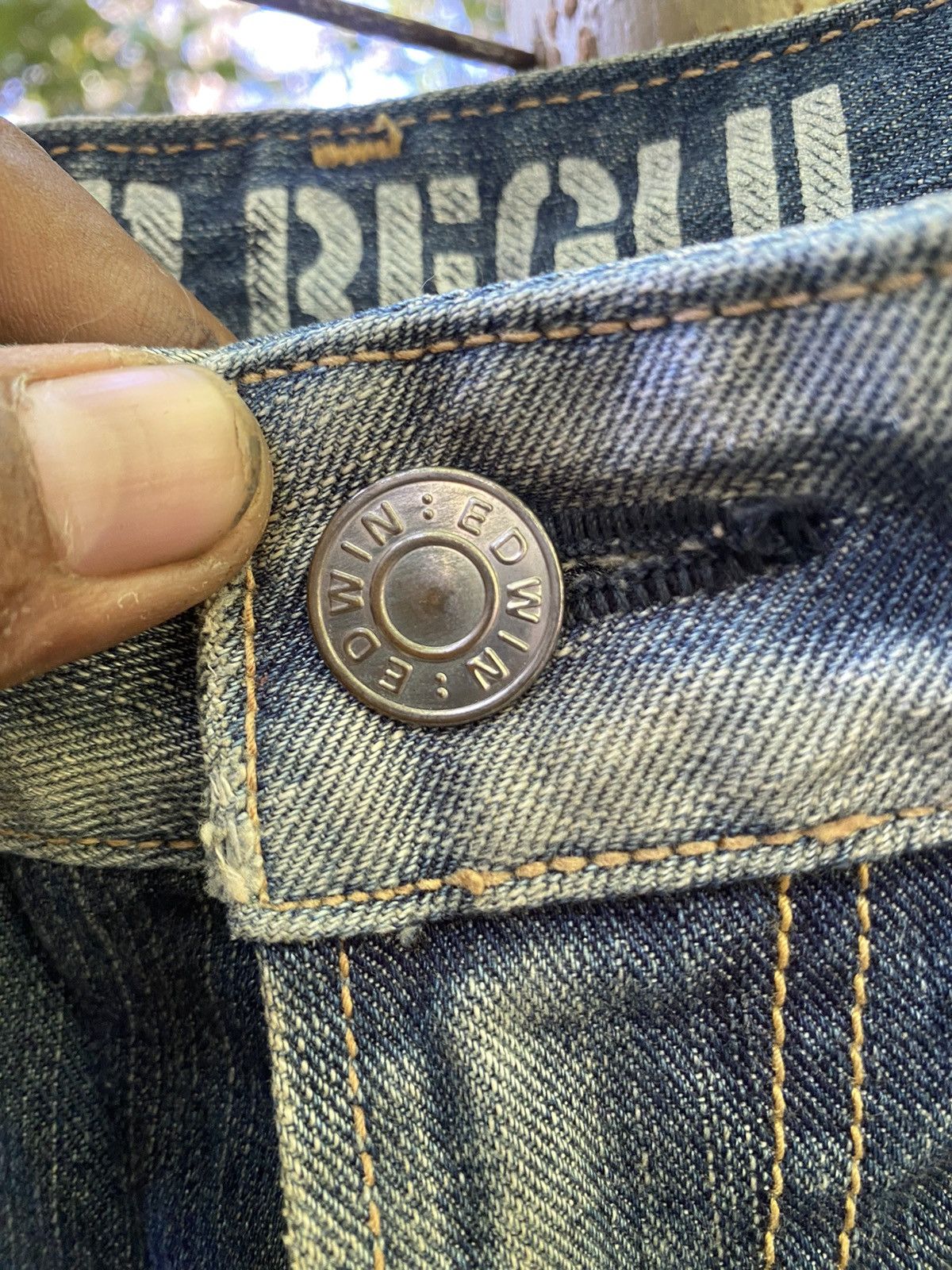 Edwin × If Six Was Nine Vintage edwin 503 regular blue trip edgeline Size US 30 / EU 46 - 5 Thumbnail
