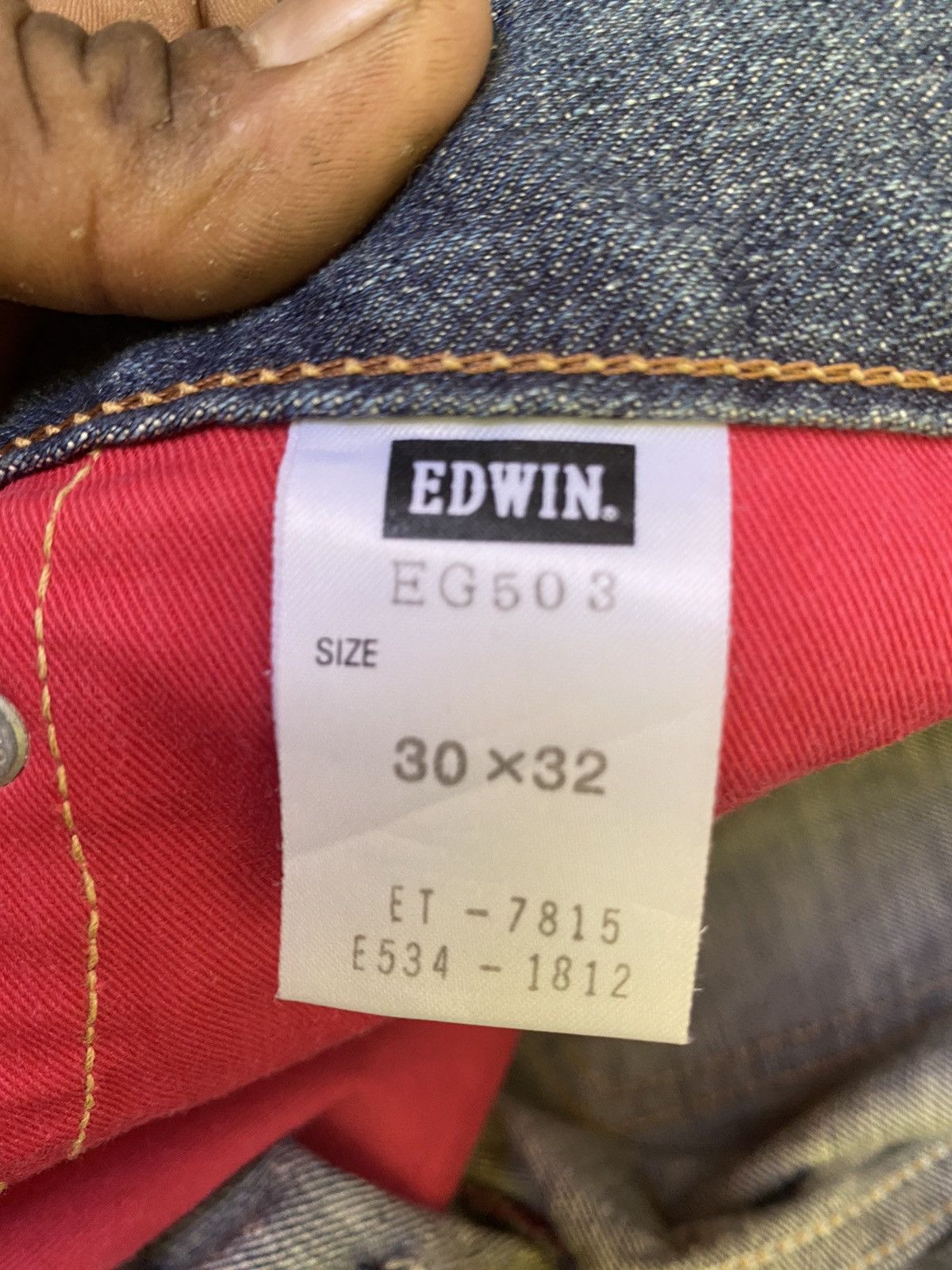 Edwin × If Six Was Nine Vintage edwin 503 regular blue trip edgeline Size US 30 / EU 46 - 10 Thumbnail