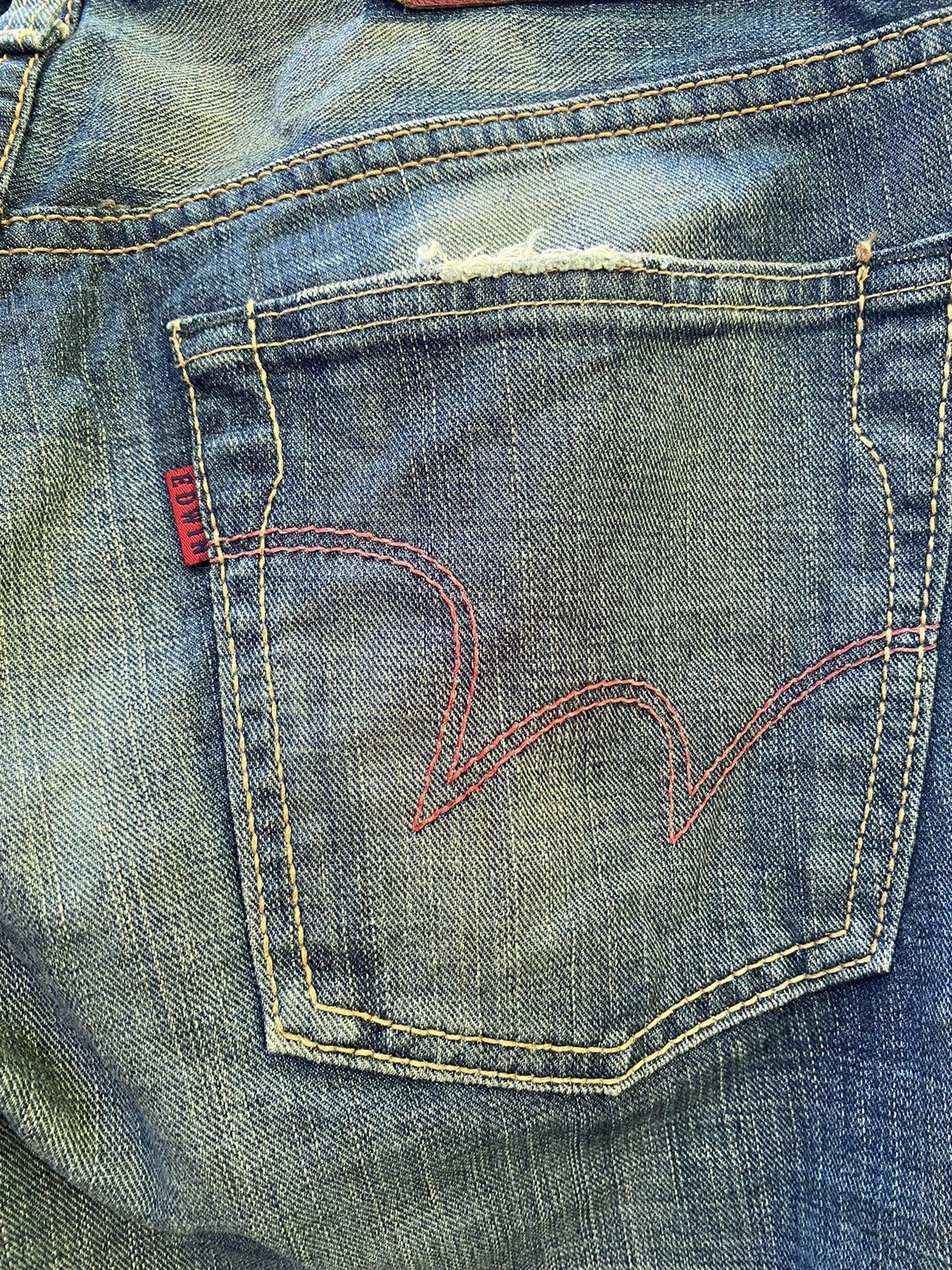 Edwin × If Six Was Nine Vintage edwin 503 regular blue trip edgeline Size US 30 / EU 46 - 6 Thumbnail