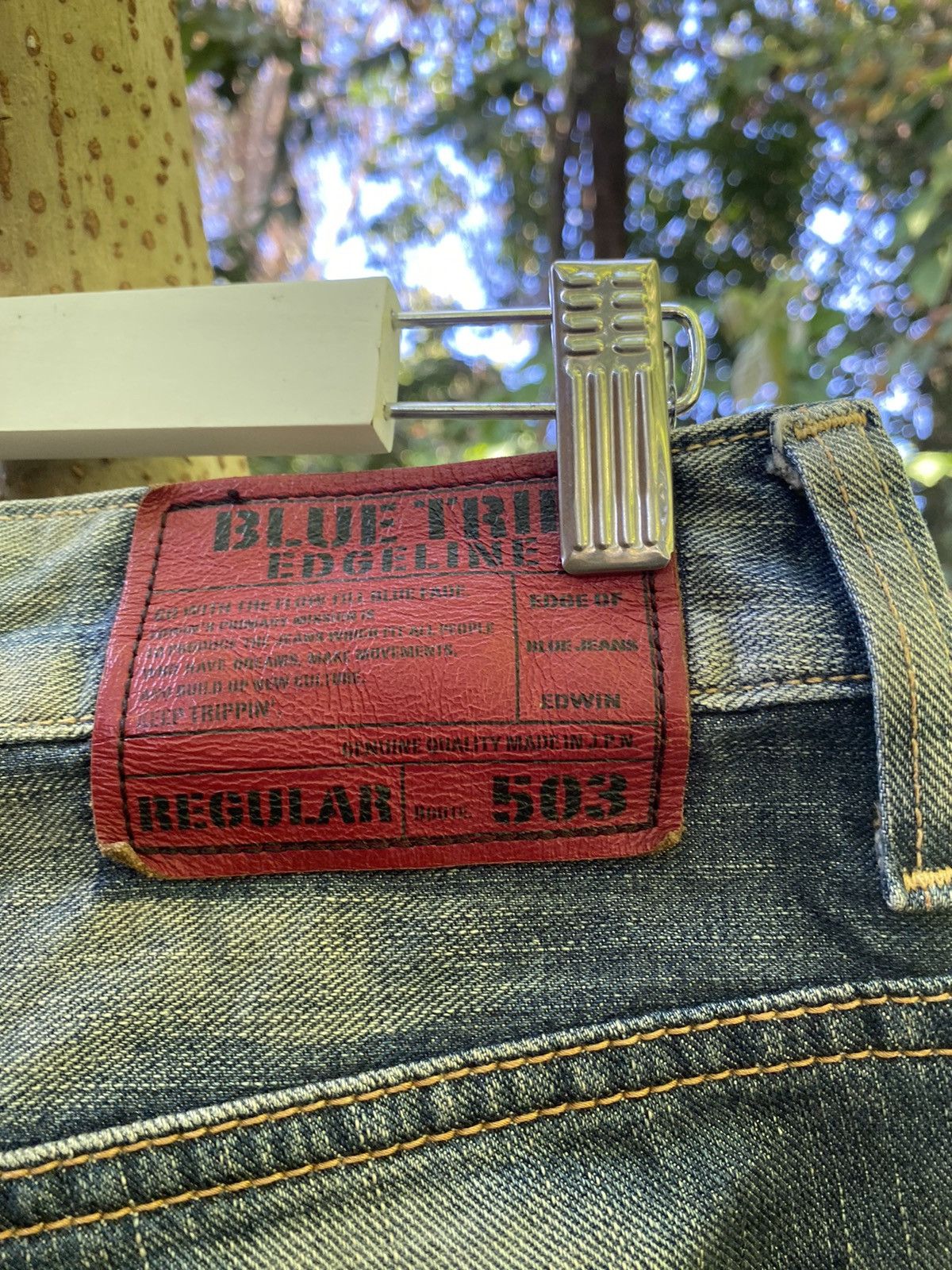 Edwin × If Six Was Nine Vintage edwin 503 regular blue trip edgeline Size US 30 / EU 46 - 7 Thumbnail