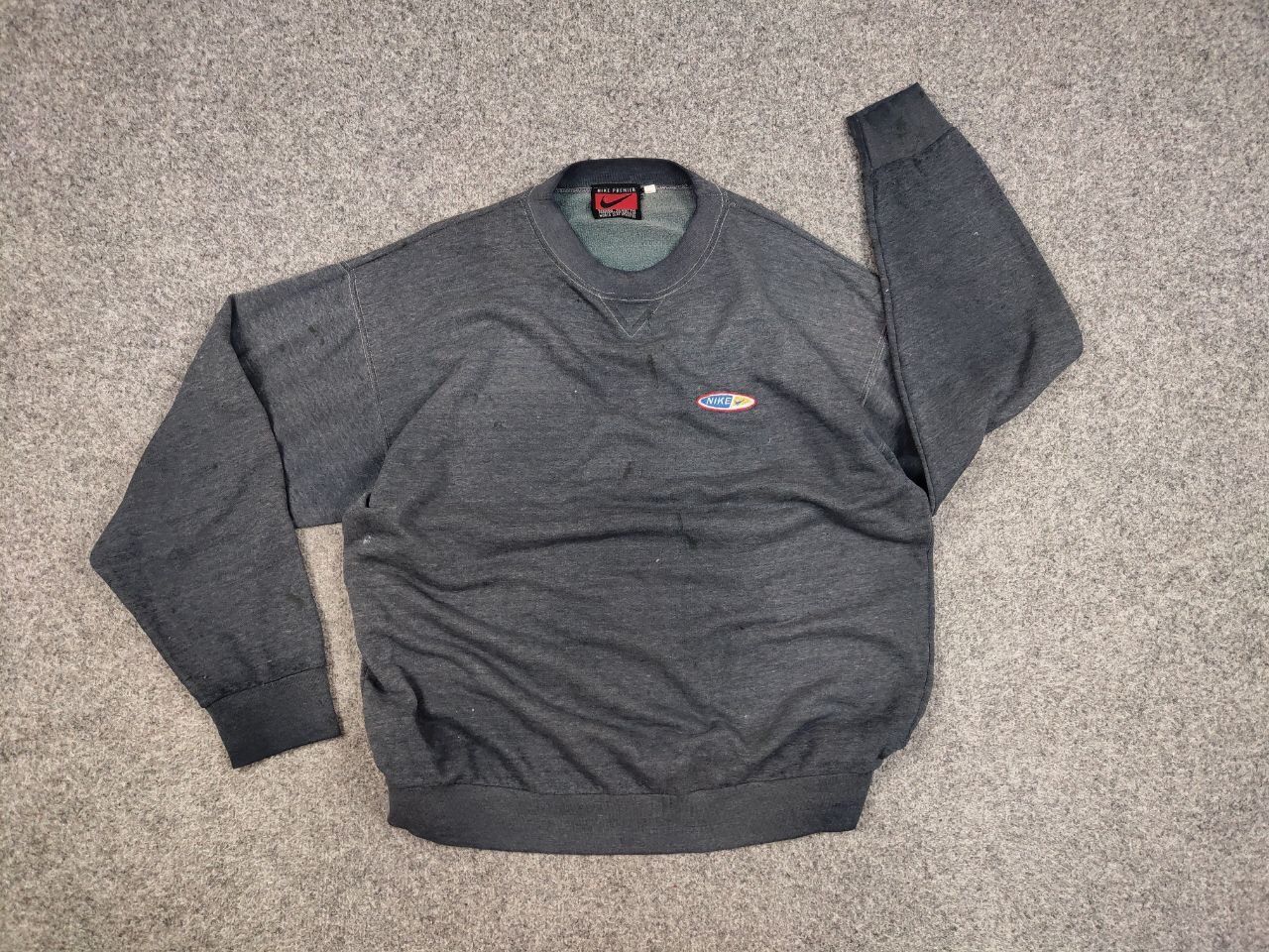 Nike Vintage 90's Nike Premier Distressed Paint Sweatshirt Size US L / EU 52-54 / 3 - 14 Thumbnail